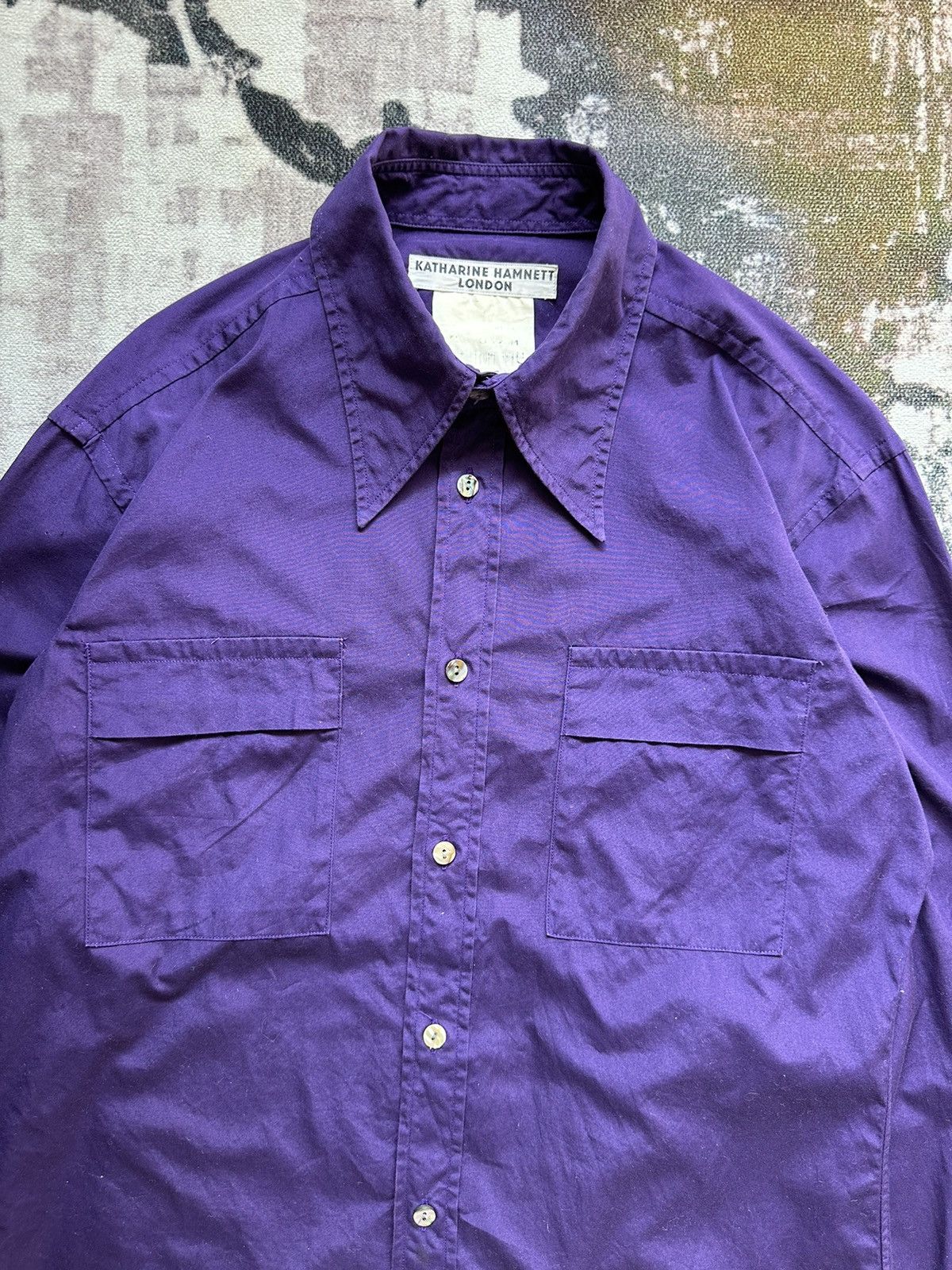 Katharine Hamnett London 90's Katharine Hamnett London double pocket shirt Size US M / EU 48-50 / 2 - 3 Thumbnail