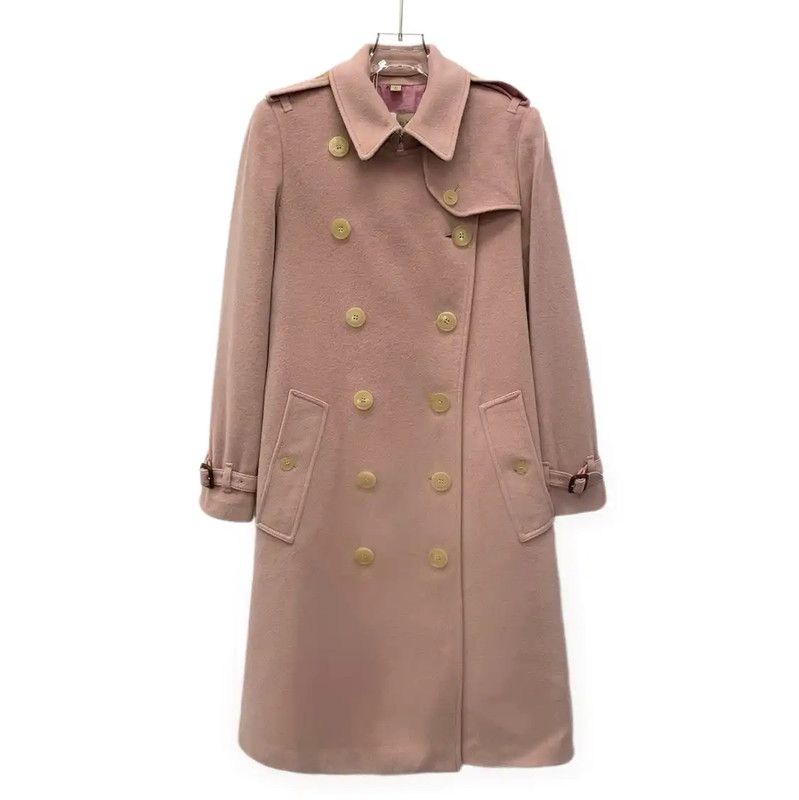 Burberry Burberry Pink Cashmere Women's Coat Size XS / US 0-2 / IT 36-38 - 1 Thumbnail