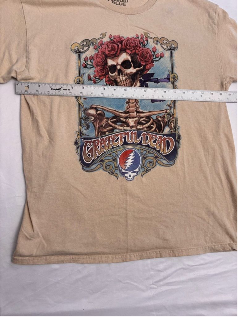Liquid Blue Men's Liquid Blue Grateful Dead T-shirt Size L Beige Size US L / EU 52-54 / 3 - 2 Thumbnail