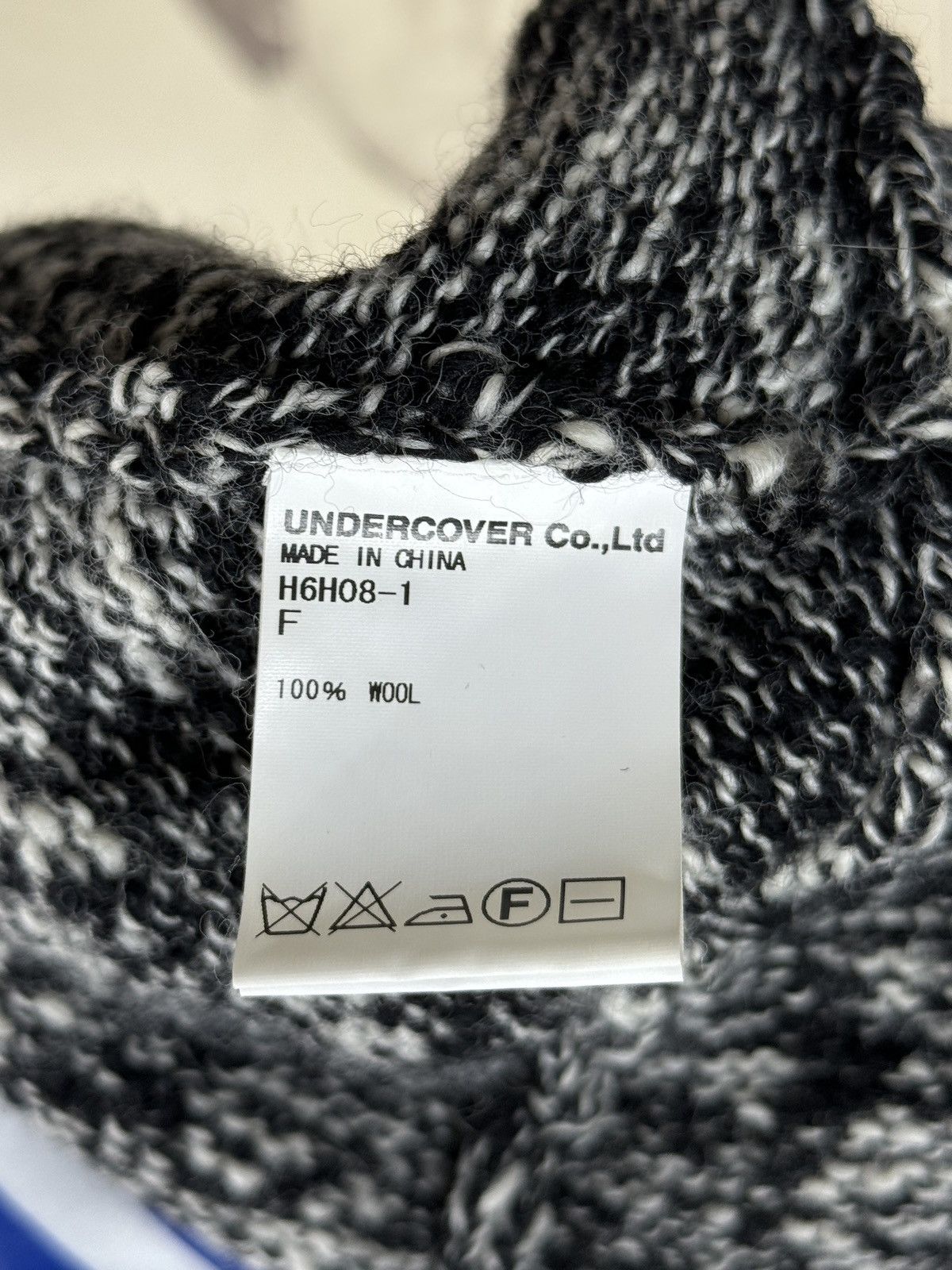 Undercover AW11 "Mirror" See Eat Human Flesh Wool Beanie Size ONE SIZE - 6 Thumbnail