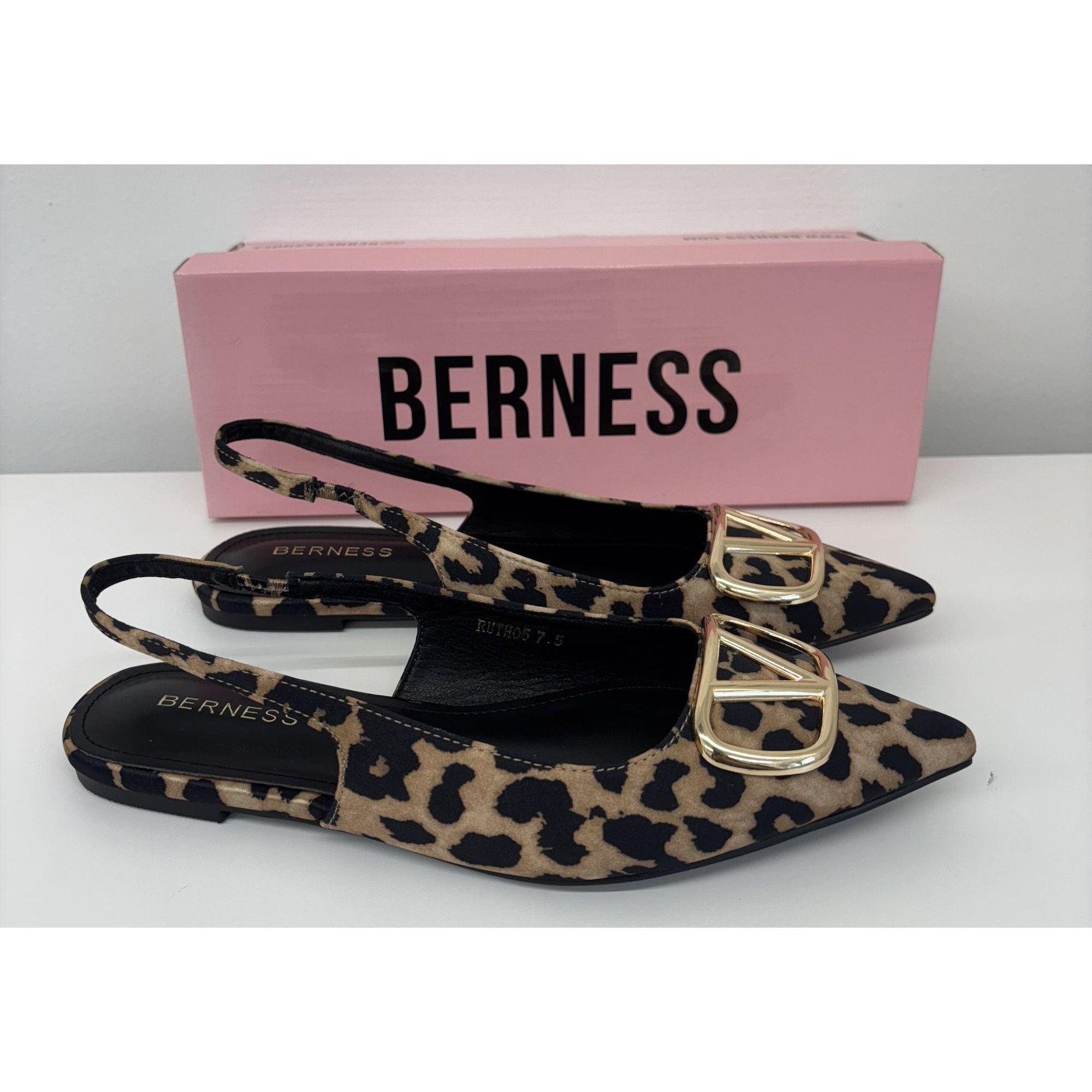 Other BERNESS / Ruthos / Leopard Print / Slingback / Flats With G Size US 8 / IT 38 - 7 Thumbnail