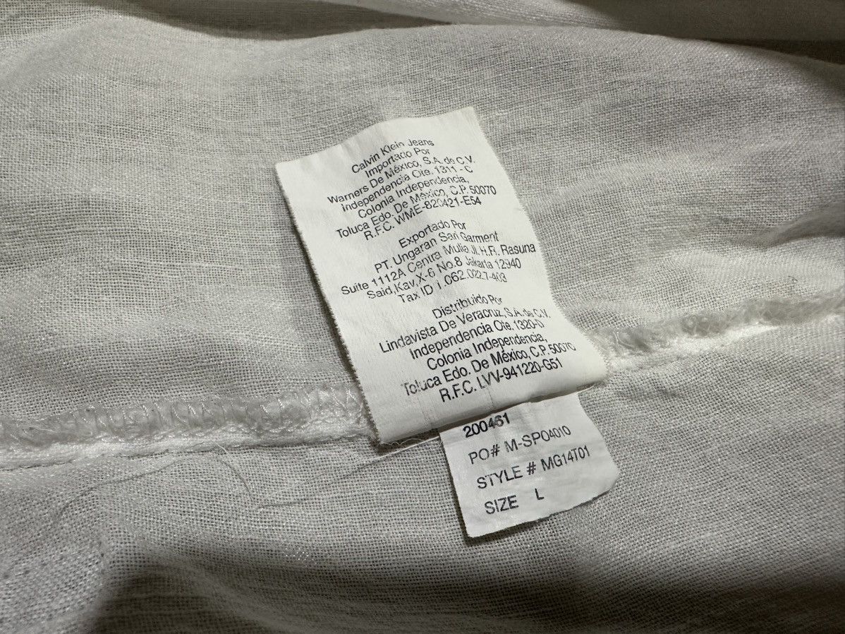 Calvin Klein 🔥Vintage Calvin Klein Linen Shirt Oversized Double Pockets Size US L / EU 52-54 / 3 - 6 Thumbnail
