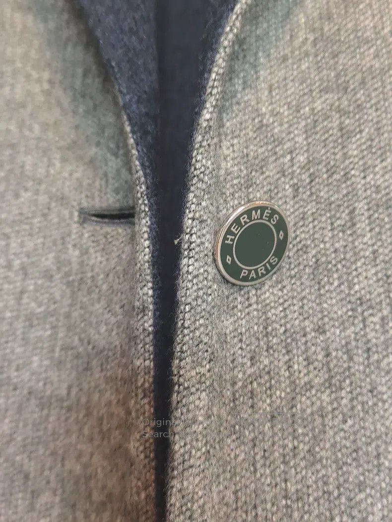 Hermes Hermes Gray Wool Coat Size XXS / US 00 / IT 34 - 4 Thumbnail