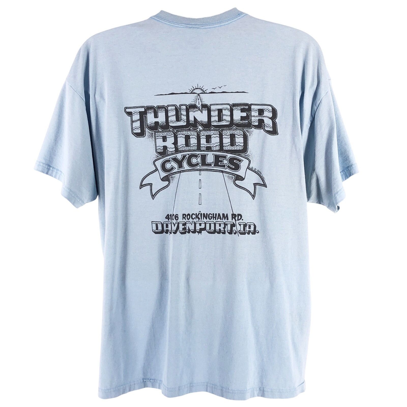 Fruit Of The Loom Thunder Road Cycles Davenport Iowa 2005 tshirt Size US XXL / EU 58 / 5 - 1 Thumbnail