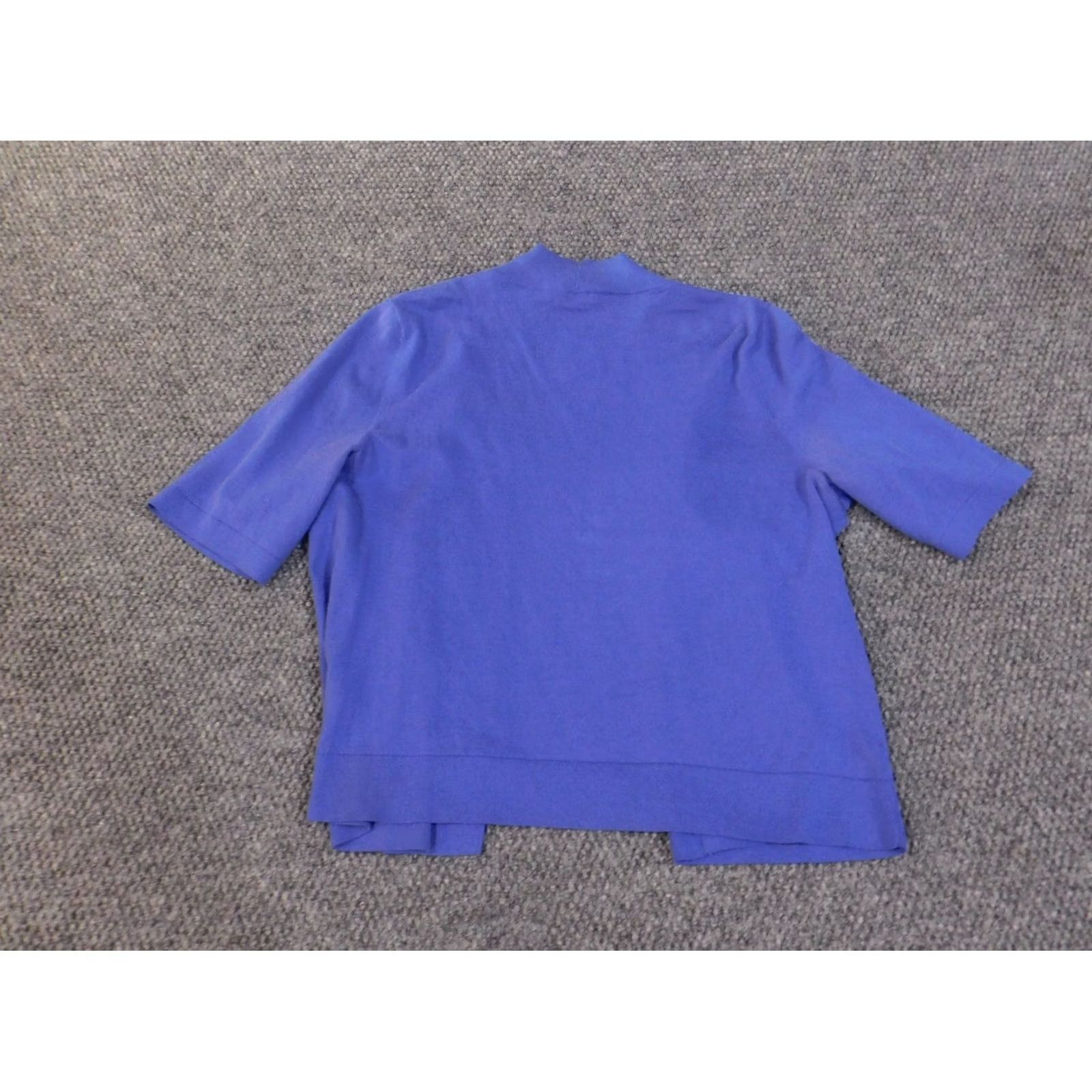 Talbots Talbots Sweater Cardigan L Women Purple Cotton Open Knit V-Neck Pullover Long Sleeve Modern Size L / US 10 / IT 46 - 7 Thumbnail