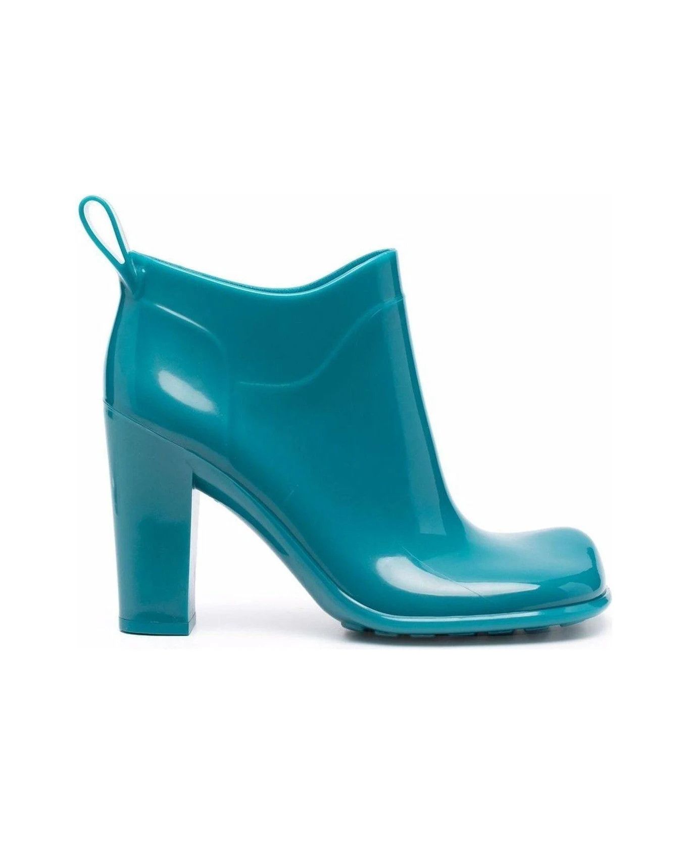 o1y0725 Rubber Ankle Boots in Deep Teal