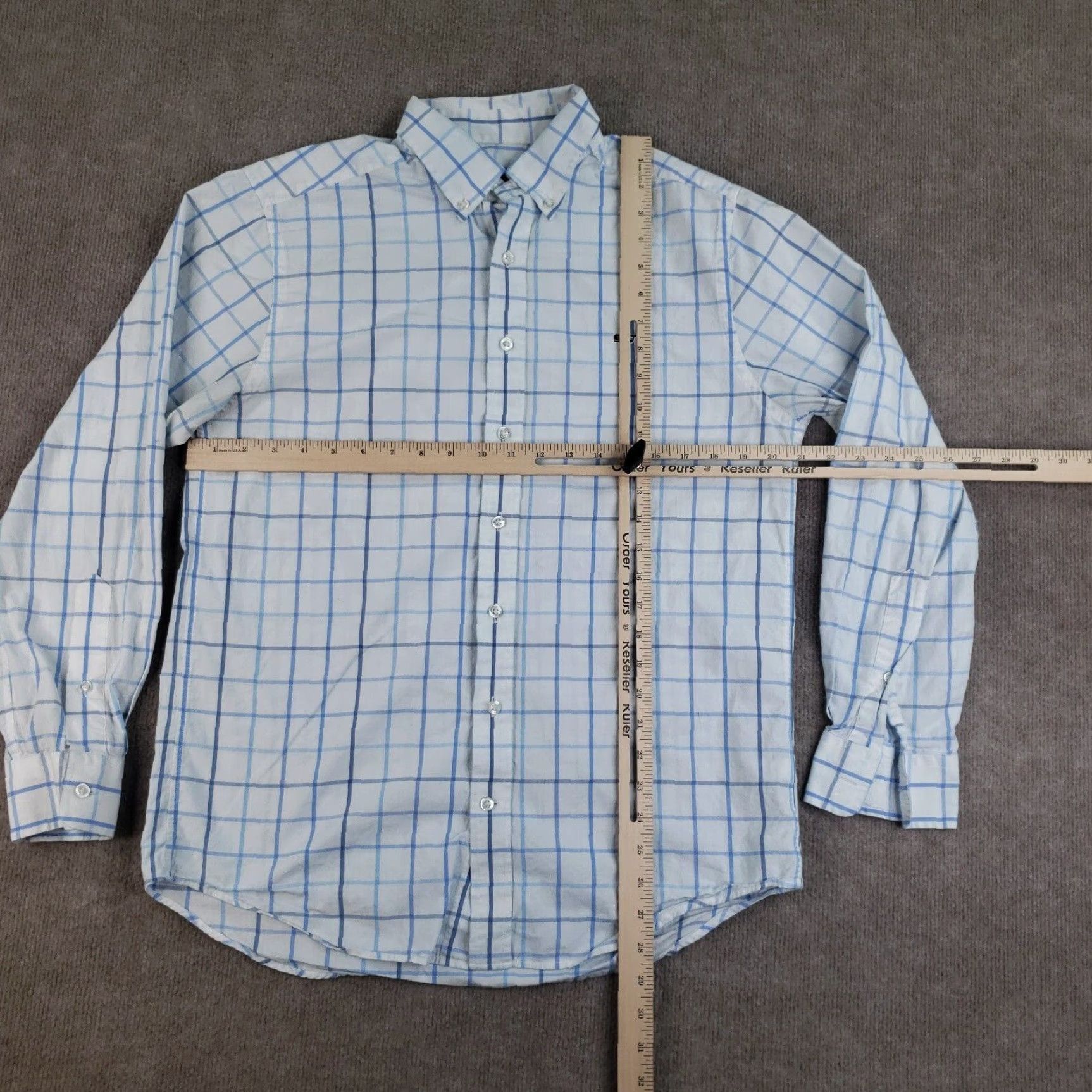 Vineyard Vines Vineyard Vines Shirt Mens M White Blue Check Button-Up Slim Fit Whale Size US M / EU 48-50 / 2 - 2 Thumbnail