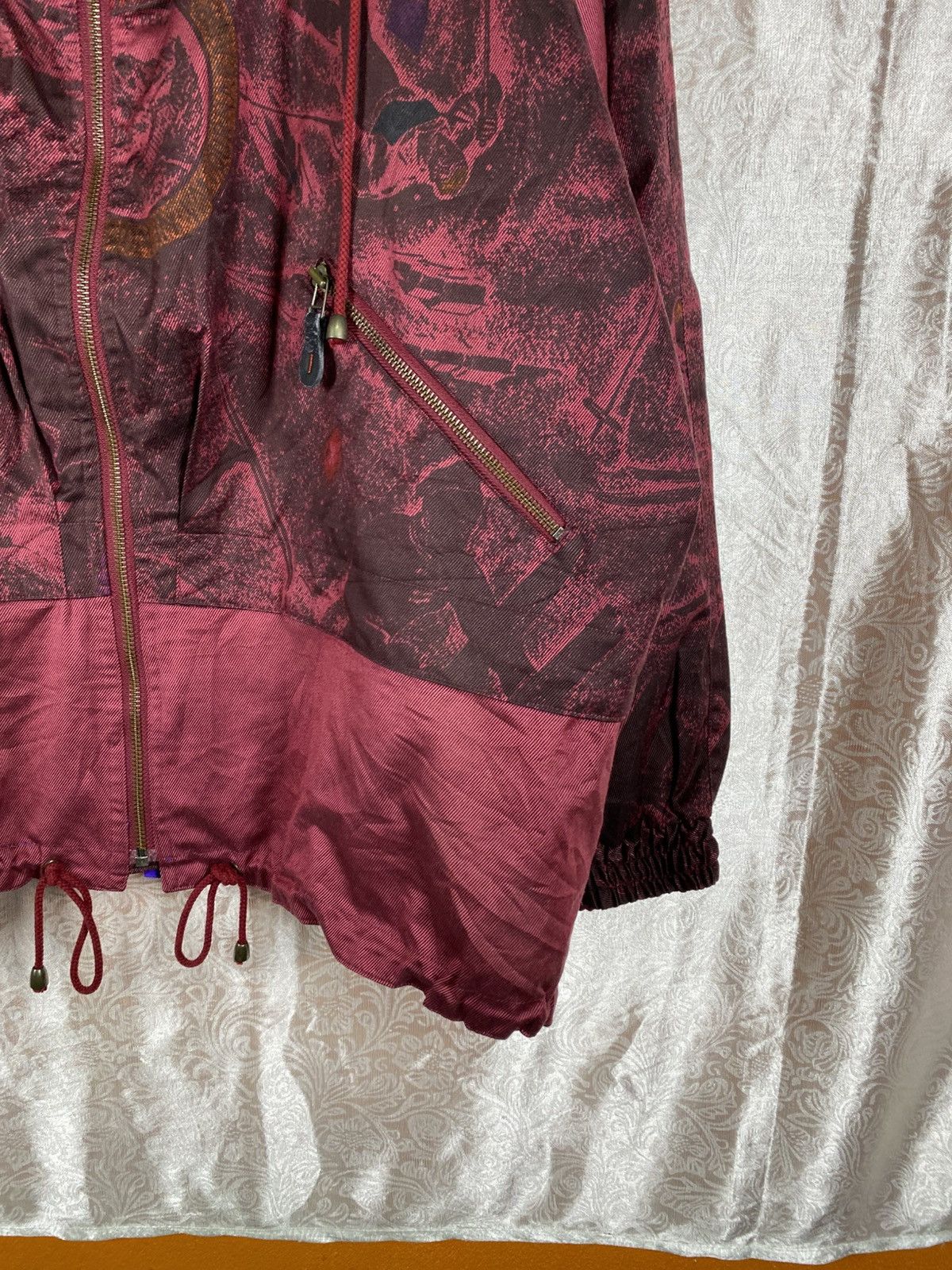Cerruti 1881 Vintage Cerruti 1881 Sport Windbreaker Burgundy Graphic Ski Size US M / EU 48-50 / 2 - 6 Thumbnail