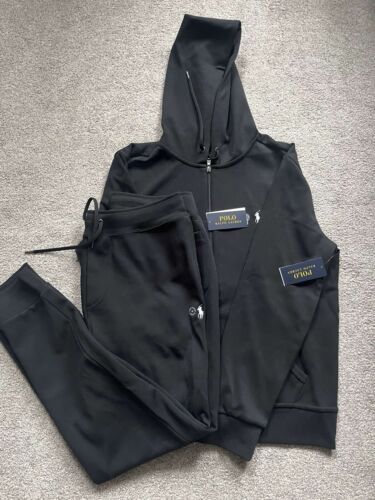 image of Polo Ralph Lauren Black Ralph Laurent Tracksuit, Men's (Size Medium)