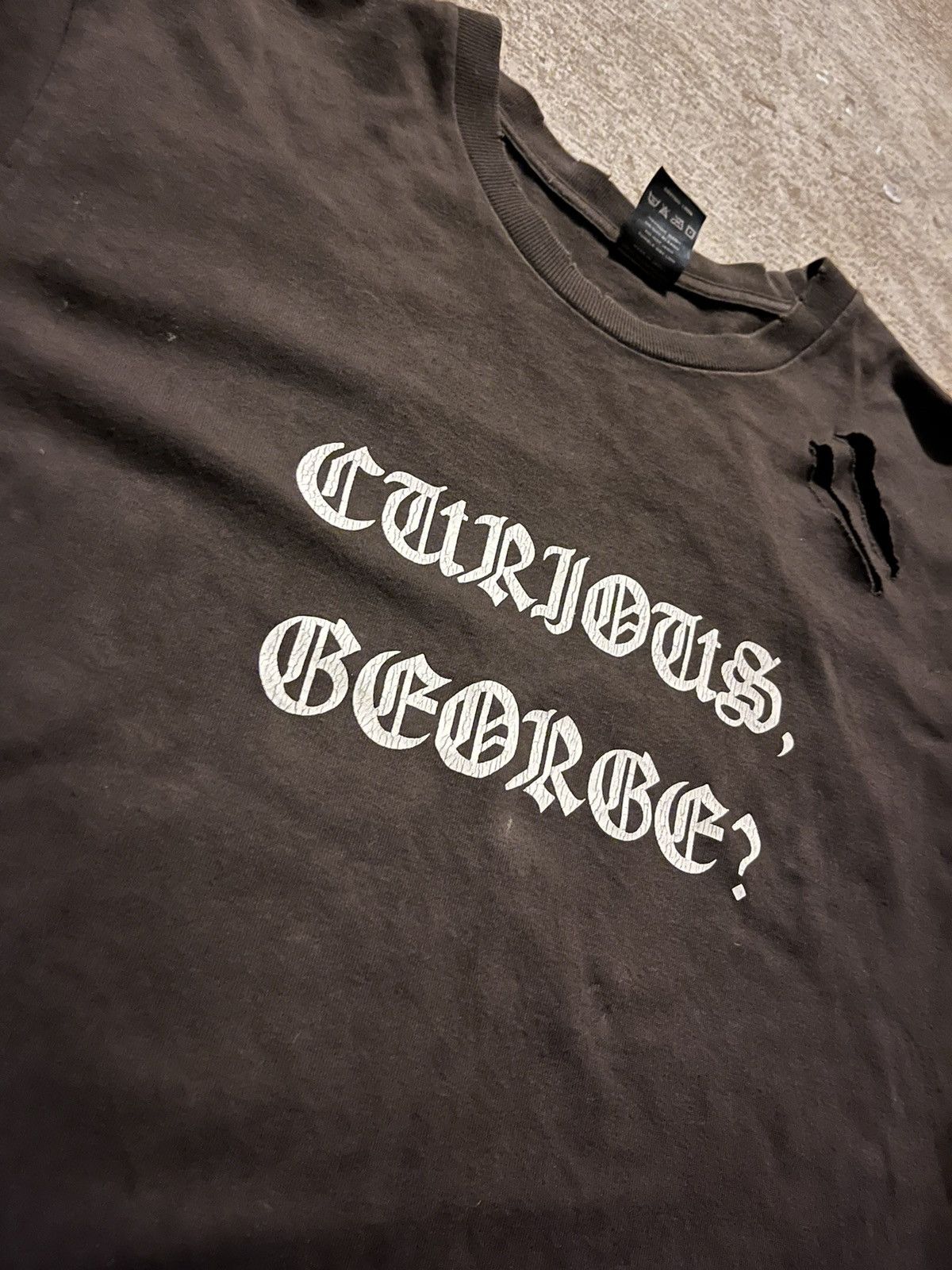 Number (N)ine OG Number (N)ine AW04 Curious George Tee Give Peace A Chance Size US XL / EU 56 / 4 - 3 Thumbnail