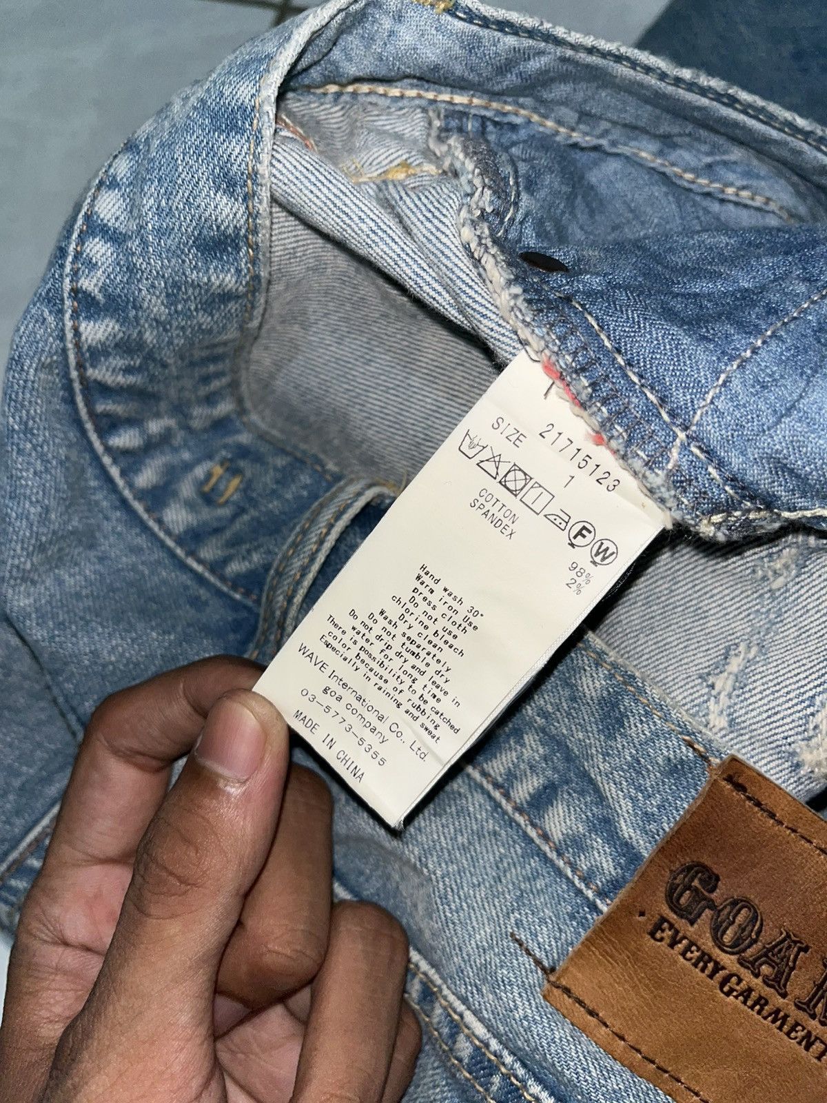 GOA GOA Nimes Distreseed Denim Selvedge Japanese Brand Size 27" / US 4 / IT 40 - 13 Thumbnail