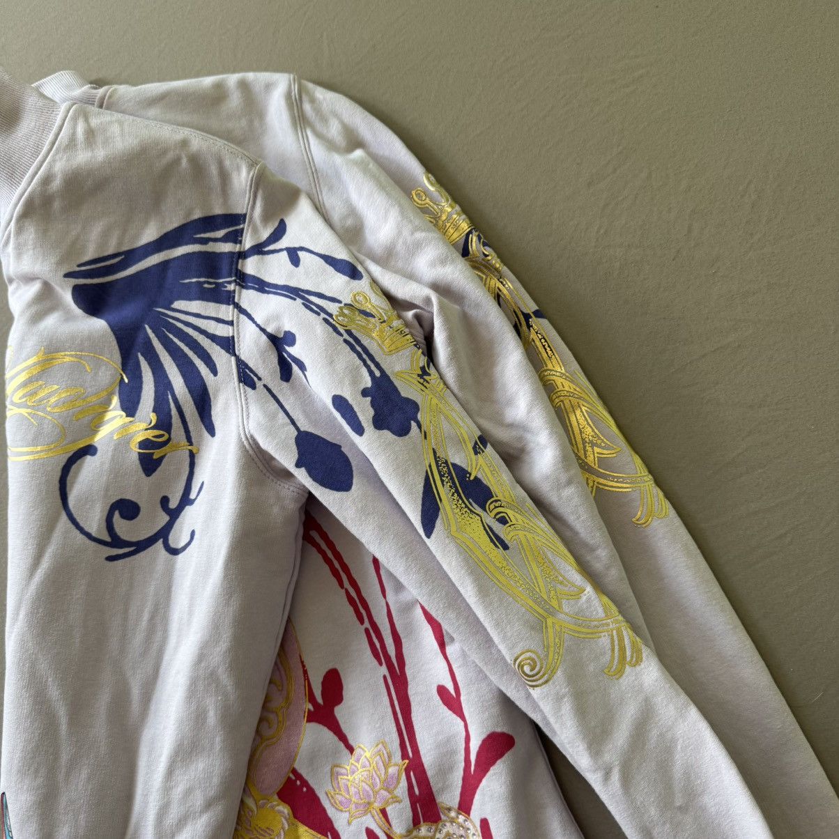 Christian Audigier Vintage Christian Audigier Buddha Floral Print Track Jacket Size M / US 6-8 / IT 42-44 - 10 Thumbnail