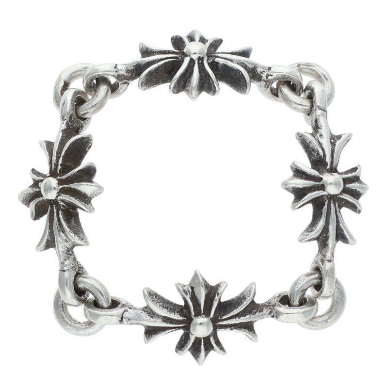 Chrome Hearts Chrome Hearts Tiny ECH Plus Silver Ring Size ONE SIZE - 1 Thumbnail