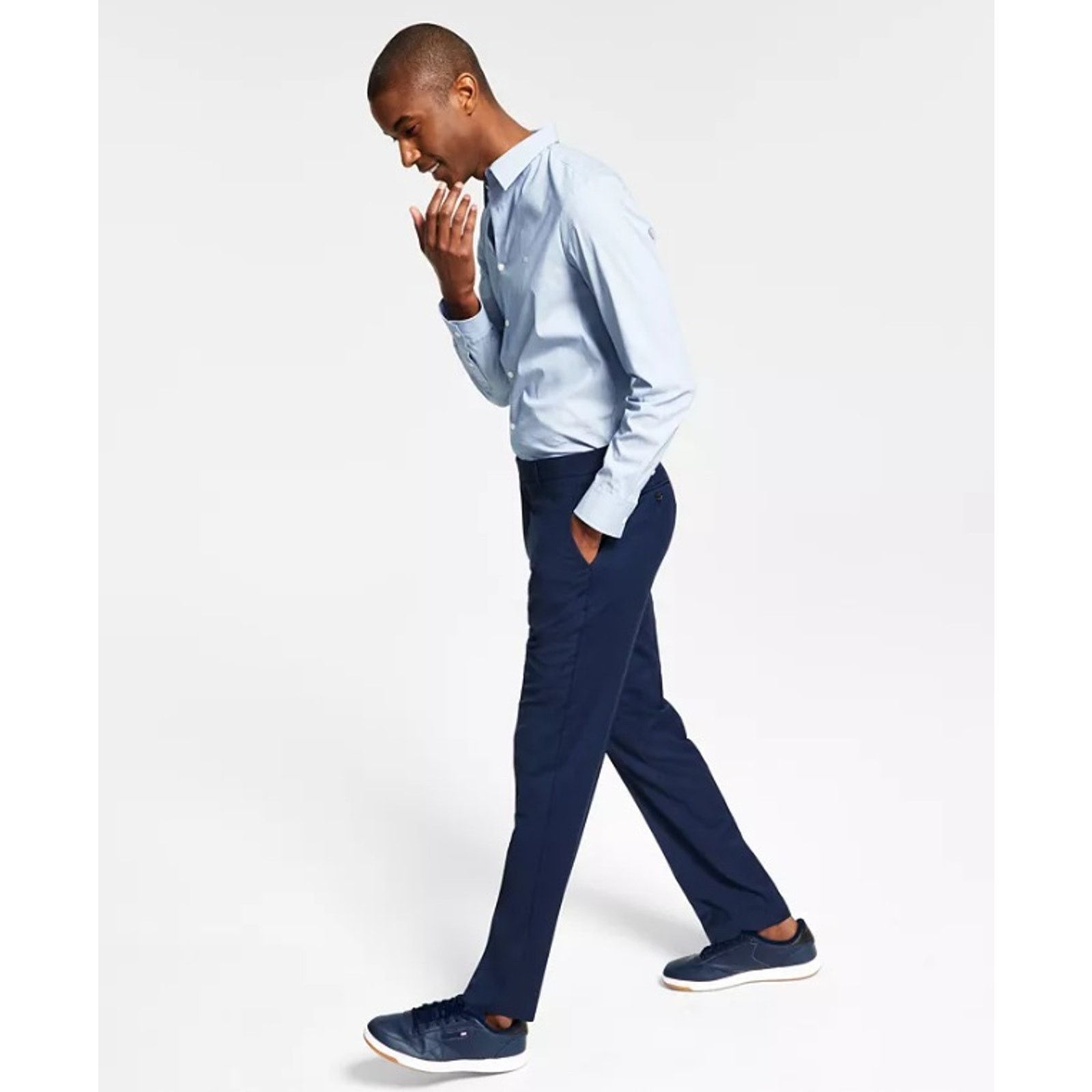 Tommy Hilfiger Tommy Hilfiger Men's Blue Wool TH-Flex Suit Pants Size 40x30 Size US 40 / EU 56 - 3 Thumbnail