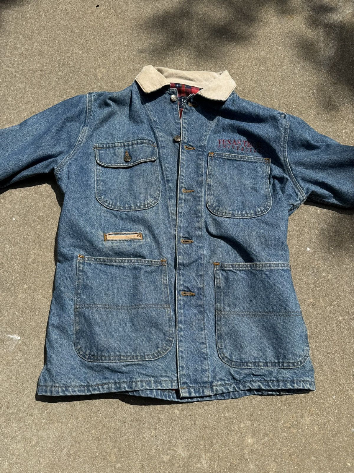 Vintage Vintage Texas Tech Denim Jacket Size US M / EU 48-50 / 2 - 1 Thumbnail
