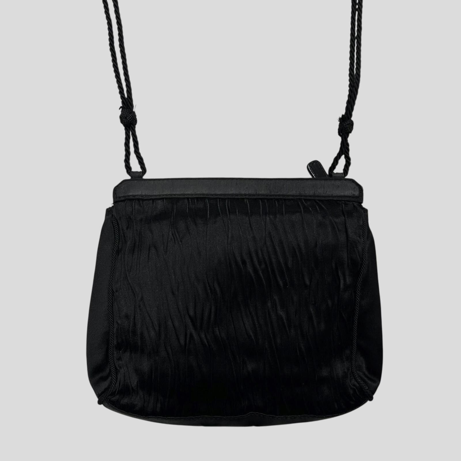 Prada Prada Milano 90’s Velvet Textured Stripe Crossbody Bag Size ONE SIZE - 3 Thumbnail