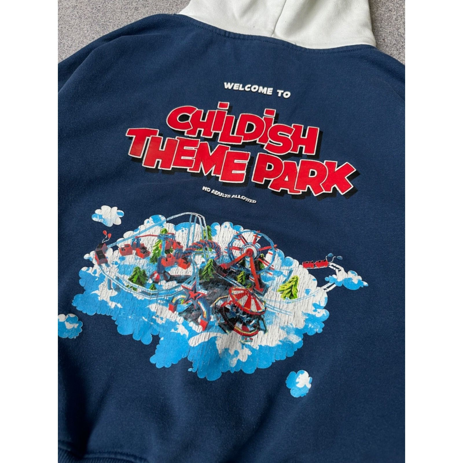 Vintage VTG Childish Theme Park Baggy Heavy Hoodie Size US XS / EU 42 / 0 - 5 Thumbnail