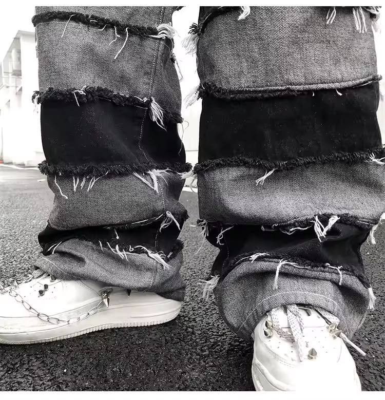 Japanese Brand × Vintage vintage jeans with tassels Size US 38 / EU 54 - 9 Thumbnail