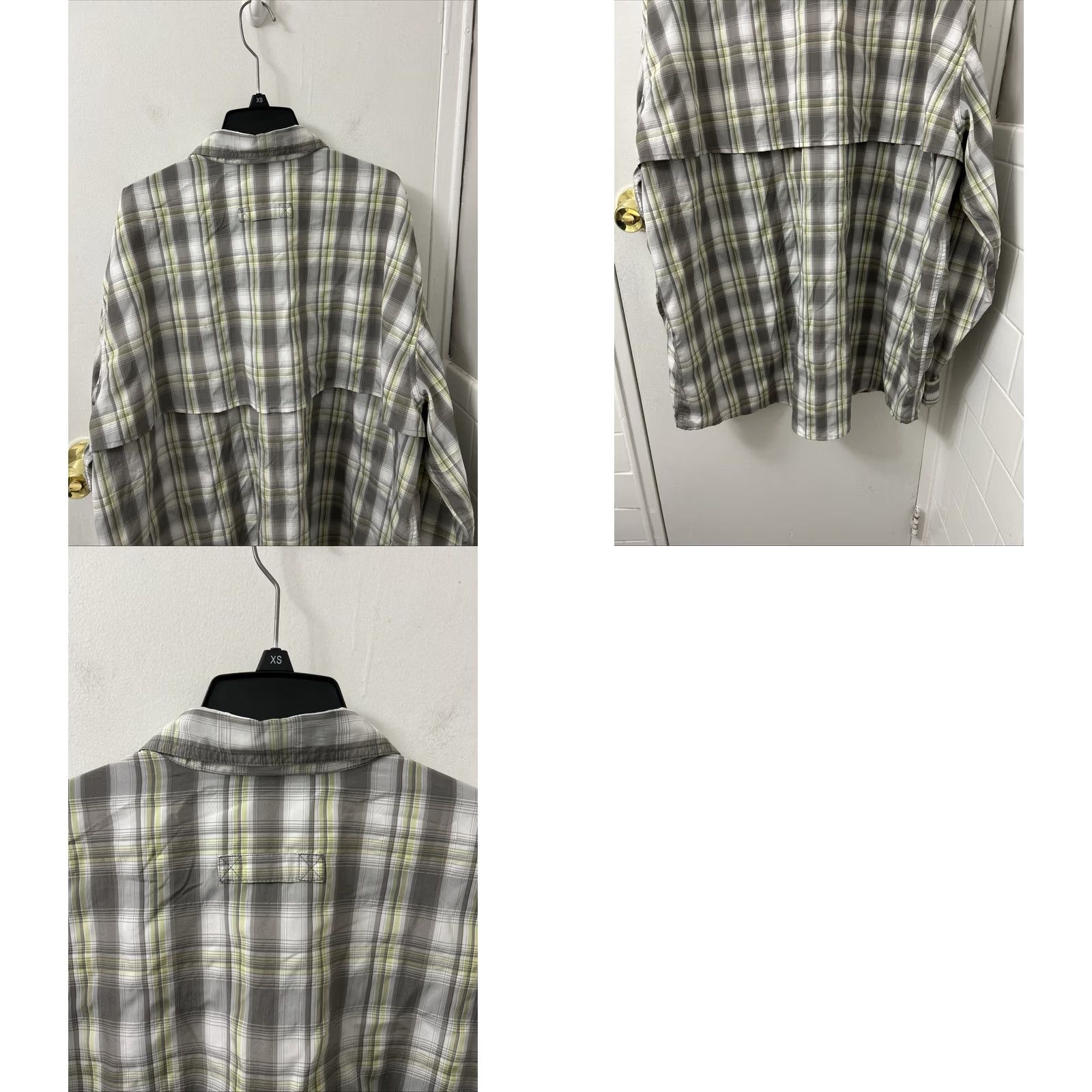 Vintage L.L. Bean Fishing Shirt Mens 2XL Grey Green Plaid Button Down Outdoor L/S Size US XXL / EU 58 / 5 - 8 Thumbnail