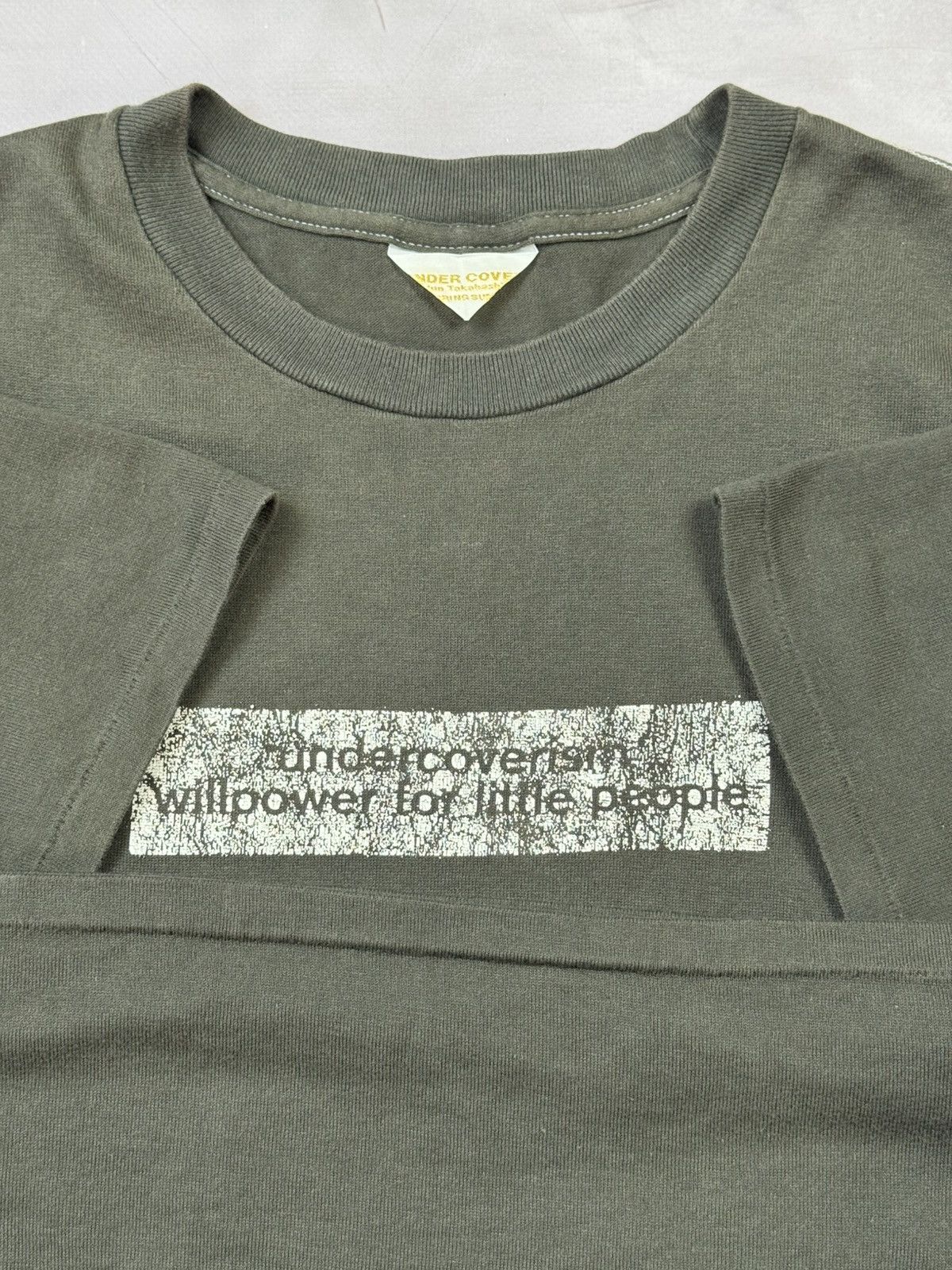 Undercover Ss1998 Undercover Wet Summer Willpower Tee(Grey/M) Size US M / EU 48-50 / 2 - 16 Thumbnail