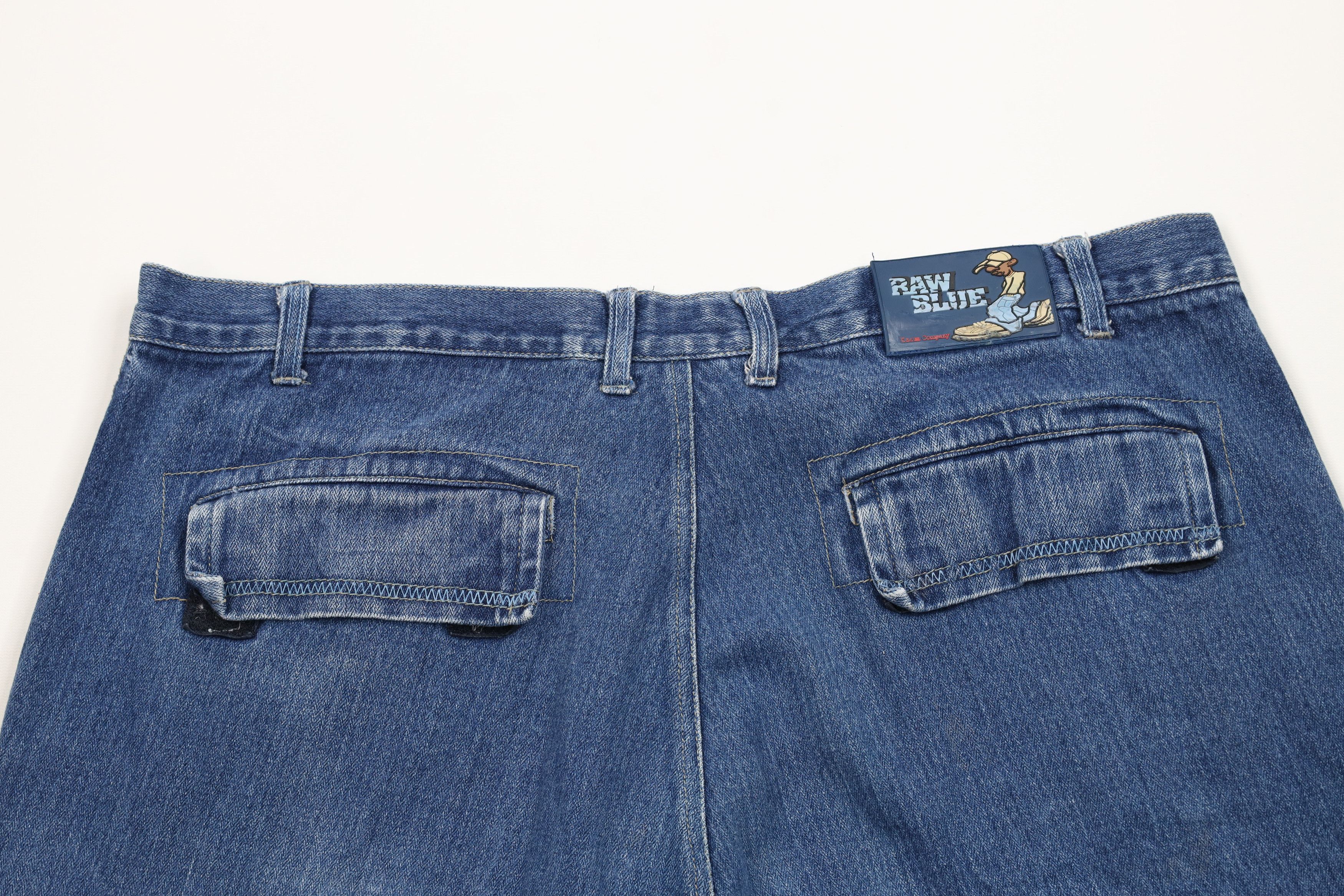 Vintage Vintage 90s Y2K Streetwear Baggy Hip Hop Denim Cargo Shorts Size US 40 / EU 56 - 11 Thumbnail
