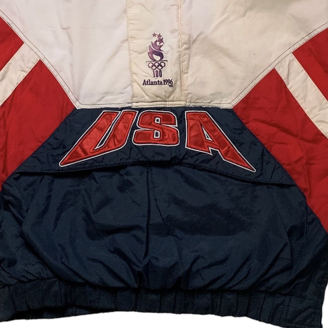 Starter Vtg Starter US Olympic Atlanta 1996 Jacket Size US L / EU 52-54 / 3 - 3 Thumbnail