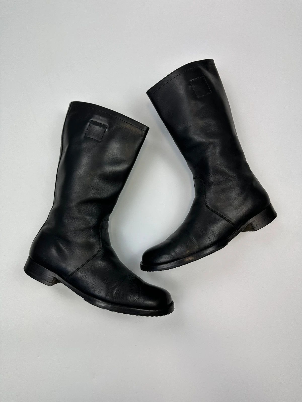 Miu Miu Miu Miu SS2001 Black Leather High Boots Size US 8 / EU 41 - 2 Thumbnail