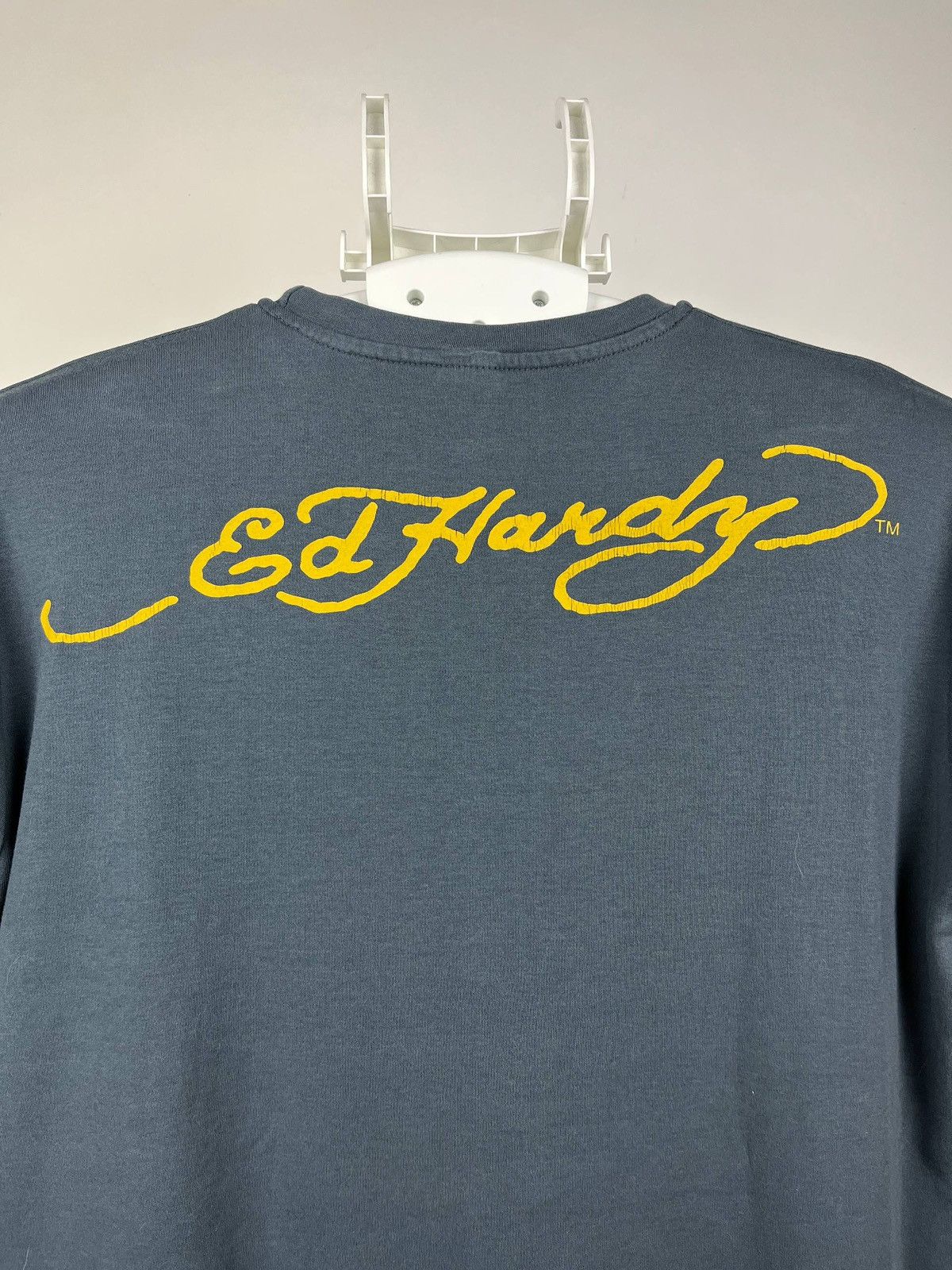 Ed Hardy Ed Hardy 🇺🇸 Love Kills Slowly Rhinestone Skull T-Shirt Y2K Size US XL / EU 56 / 4 - 7 Thumbnail