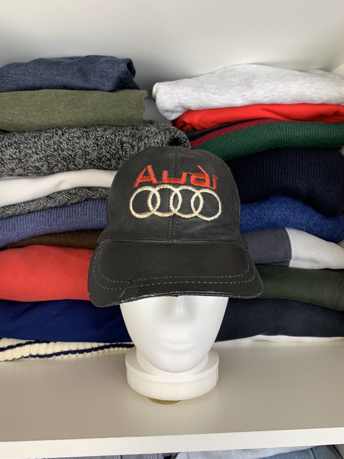 Audi Vintage Audi Leather Racing Cap Size ONE SIZE - 1 Thumbnail