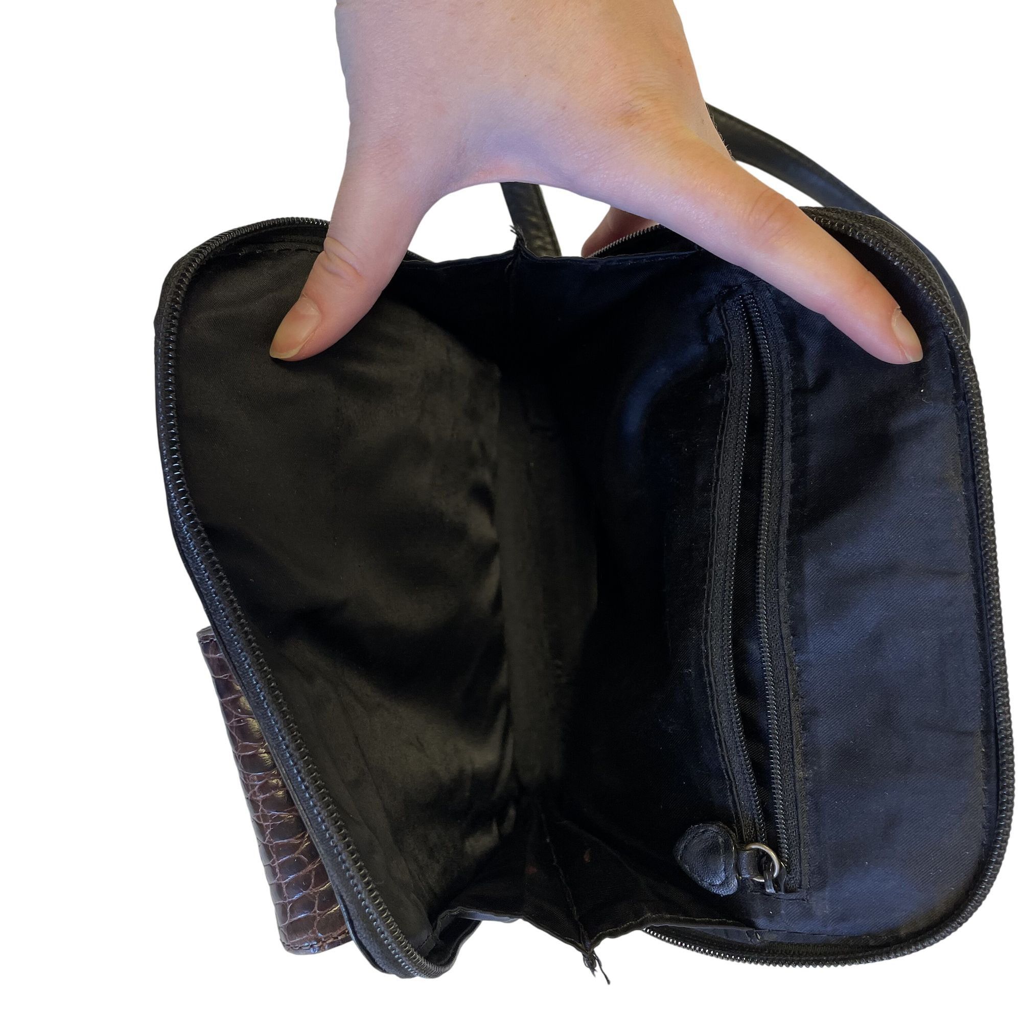 Brighton Brighton ONE WORLD 2 Tone Leather Crocodile Grain Purse Size ONE SIZE - 6 Thumbnail