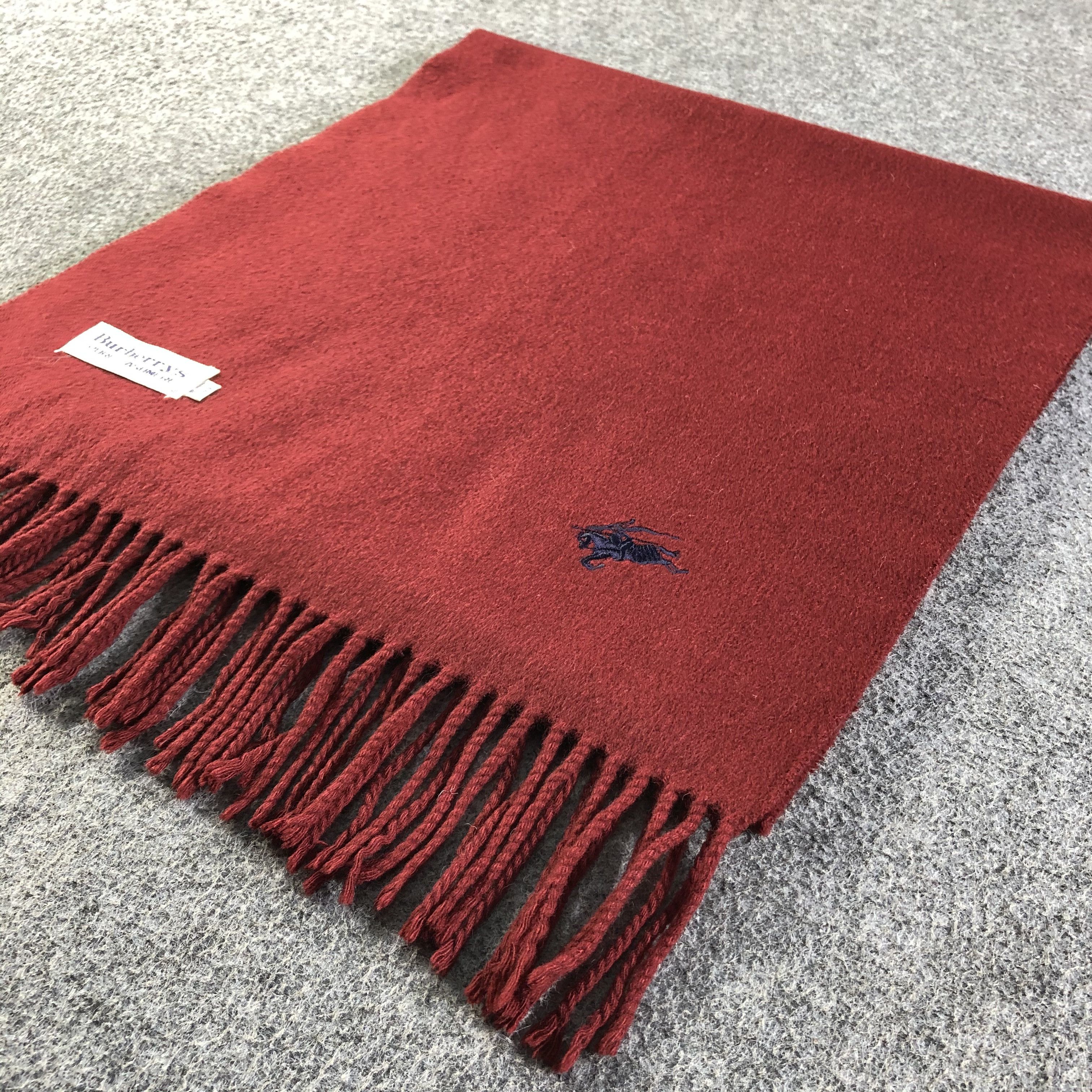 Burberry Burberrys Pure Cashmere Scarf / Muffler / Neckwear P029 Size ONE SIZE - 3 Thumbnail