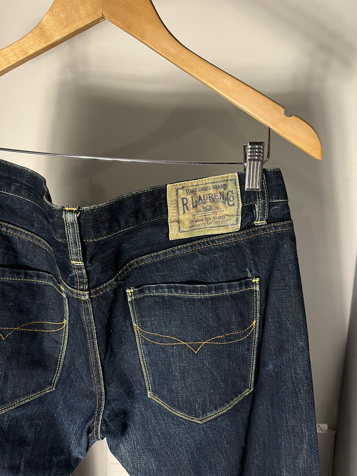 Polo Ralph Lauren VINTAGE POLO RALPH LAUREN DENIM SELVEDGE JAPAN JEANS RETRO CASUAL DESIGNER Y2K 90s Size US 31 - 20 Thumbnail