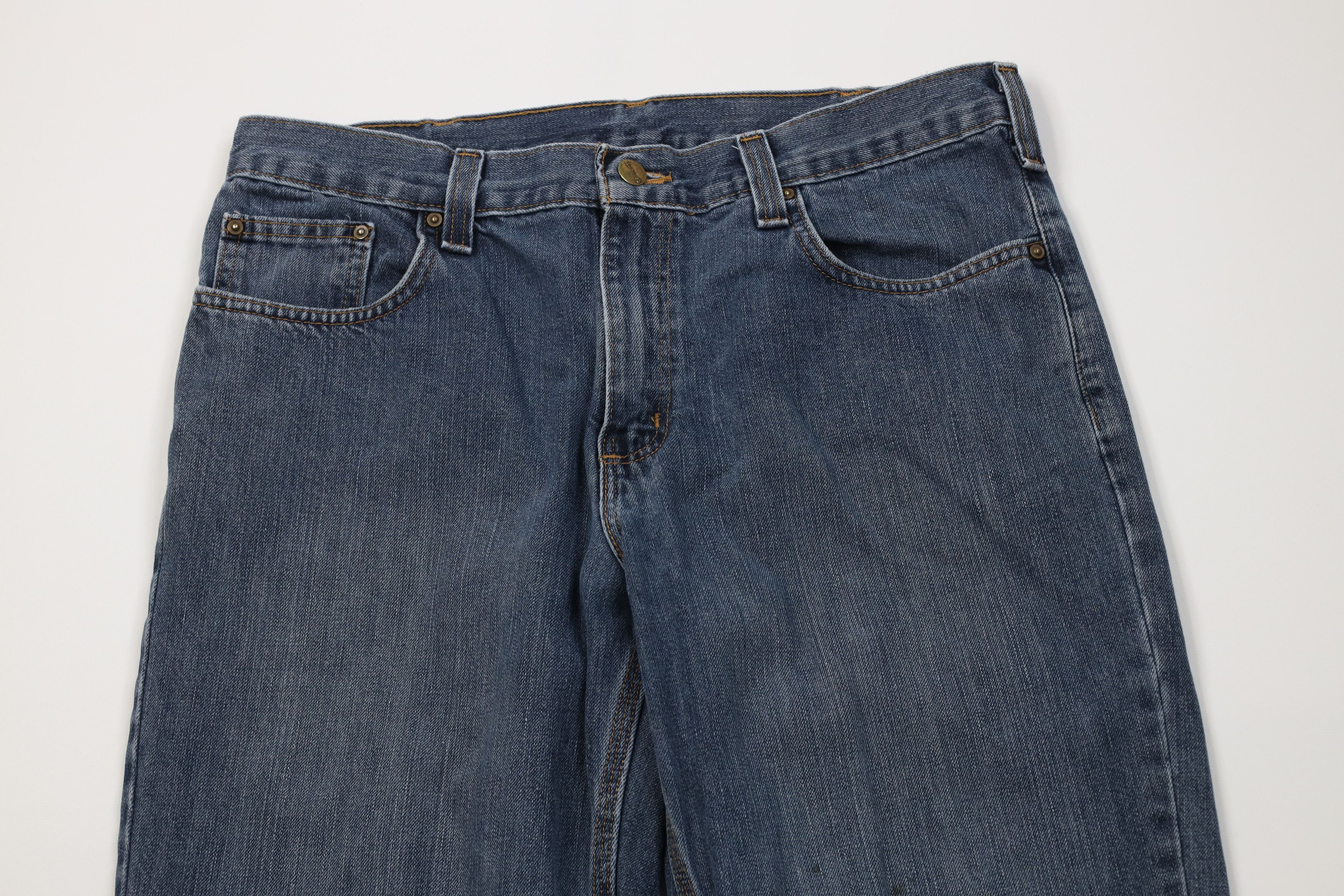 Carhartt Vintage Y2K Carhartt Relaxed Fit Wide Leg Denim Jeans Blue Size US 34 / EU 50 - 2 Thumbnail