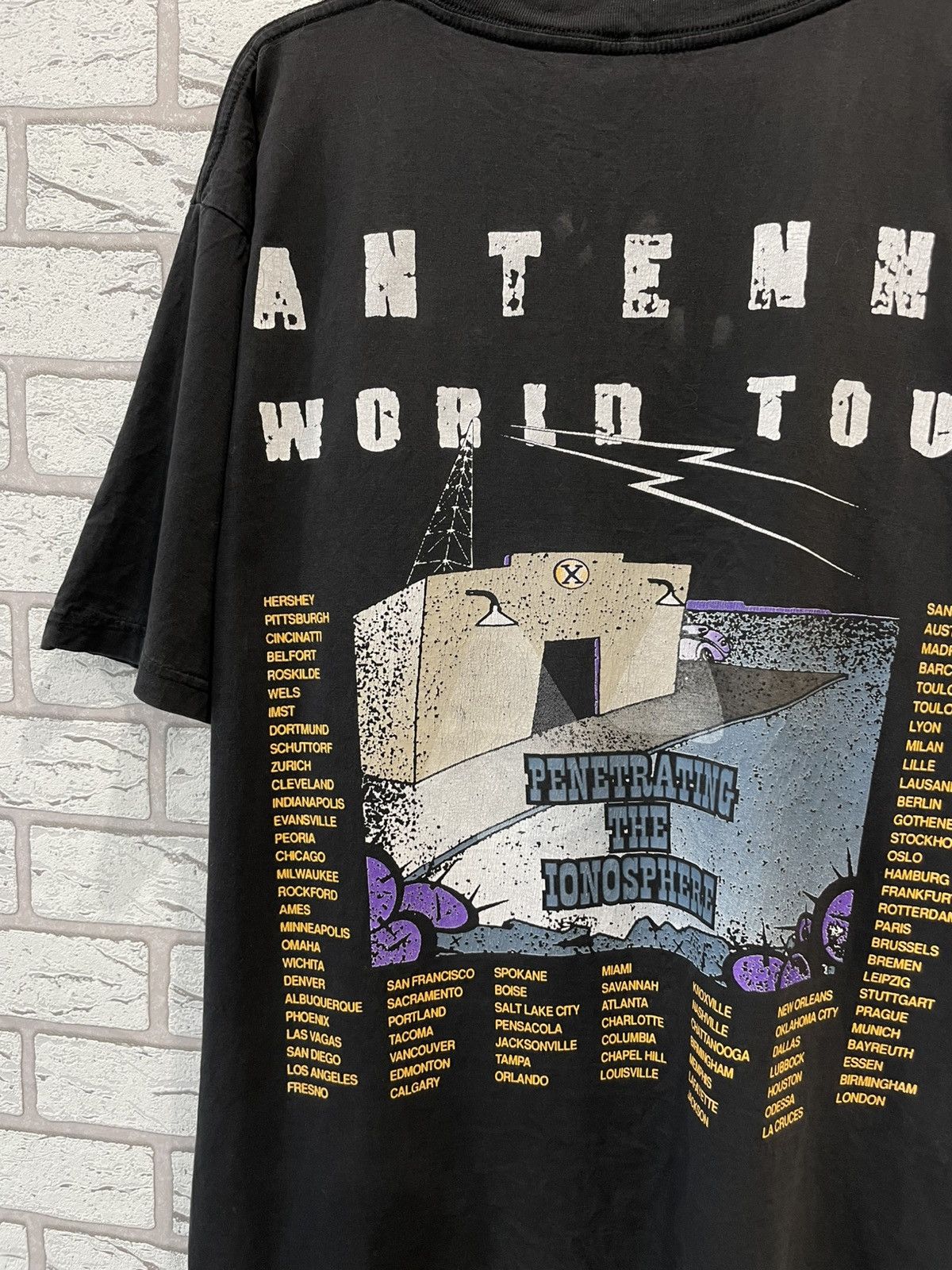 Band Tees × Vintage Vintage 1994 ZZ Top Antena Tour T-Shirt Tee Size US XL / EU 56 / 4 - 14 Thumbnail