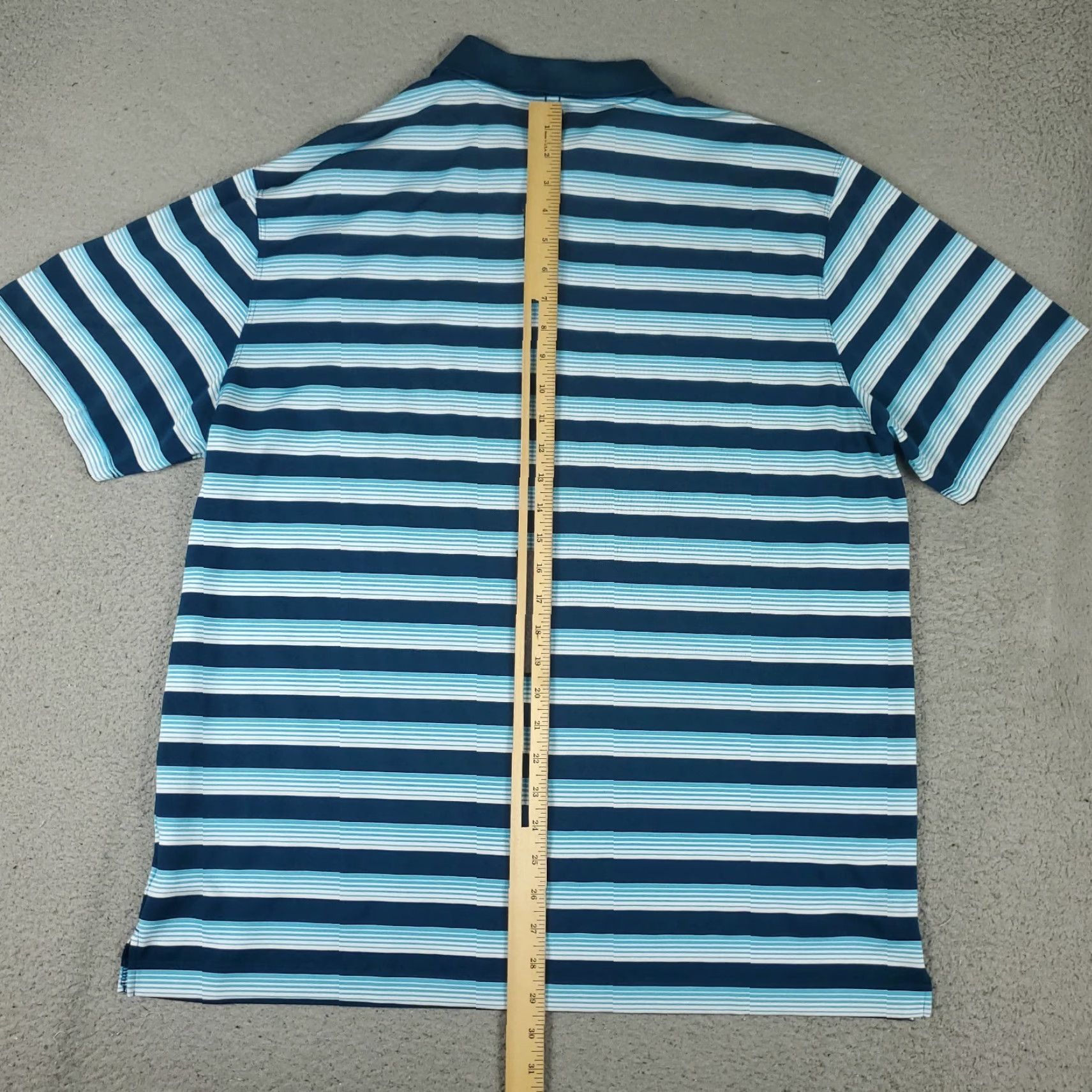 Nike Nike Polo Shirt Mens XL Blue Striped Swoosh Golf Casual Short Sleeve Size US XL / EU 56 / 4 - 4 Thumbnail