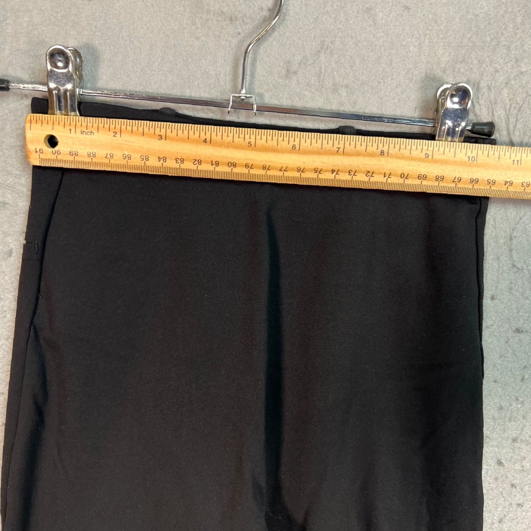 Vintage ADAY Womens XS Black Layered High-Waist Leggings Nylon Elastane Stretch Casual | Yoga | Leggings | Black | XS | Womens Size 26" / US 2 / IT 38 - 4 Thumbnail