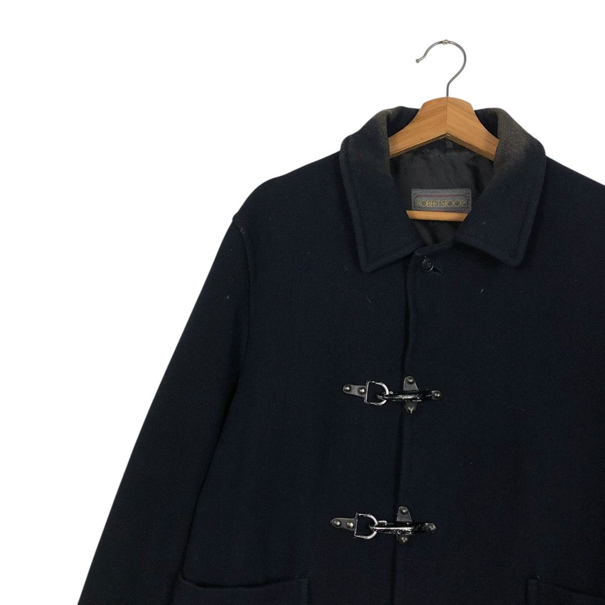 Vintage 🔥VINTAGE WOOL DUFFLE BUCKLE JACKET ROBERT STOCK Size US S / EU 44-46 / 1 - 9 Thumbnail