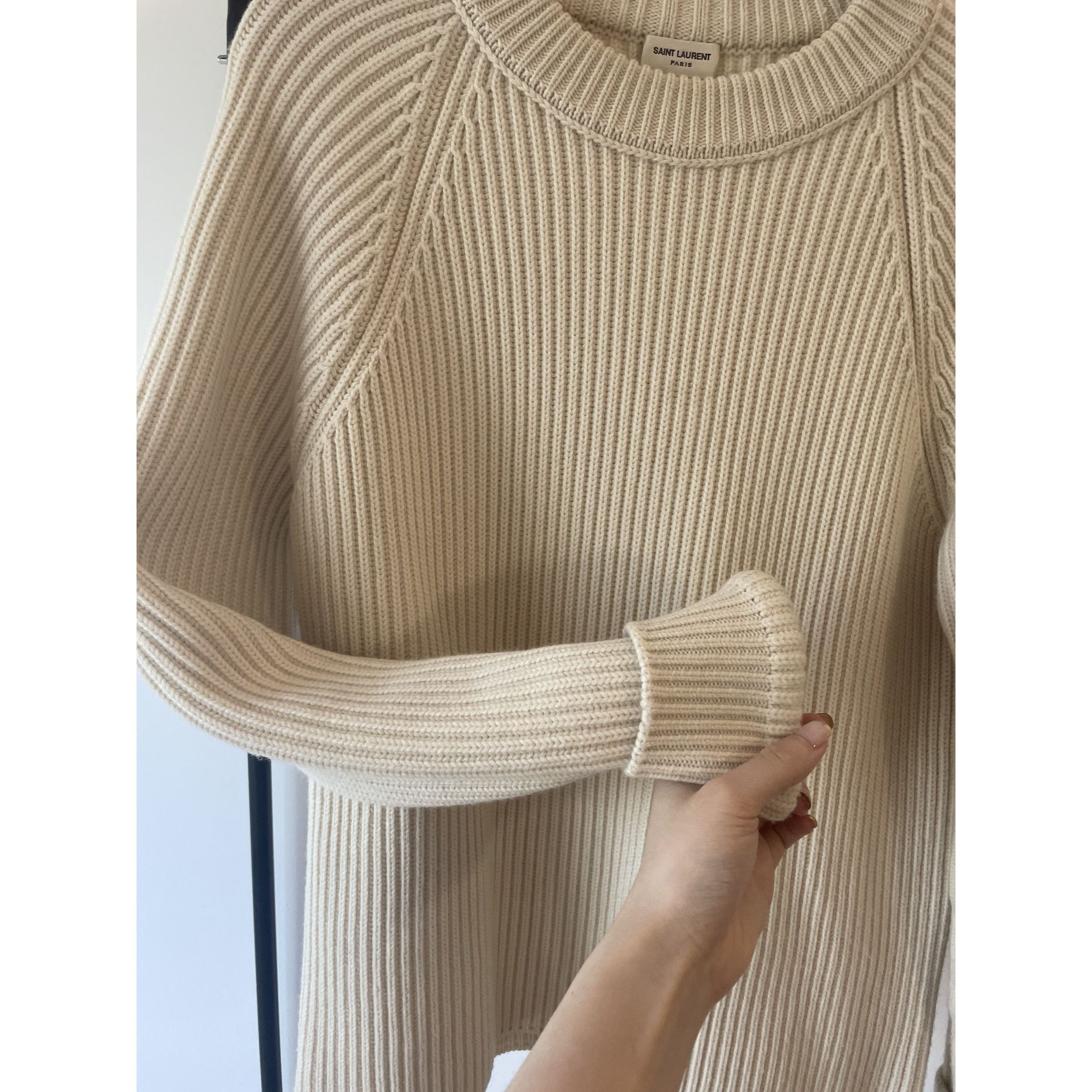 Yves Saint Laurent Saint Laurent Ribbed Wool Sweater Round Neck Long Sleeves Be Size L / US 10 / IT 46 - 3 Thumbnail