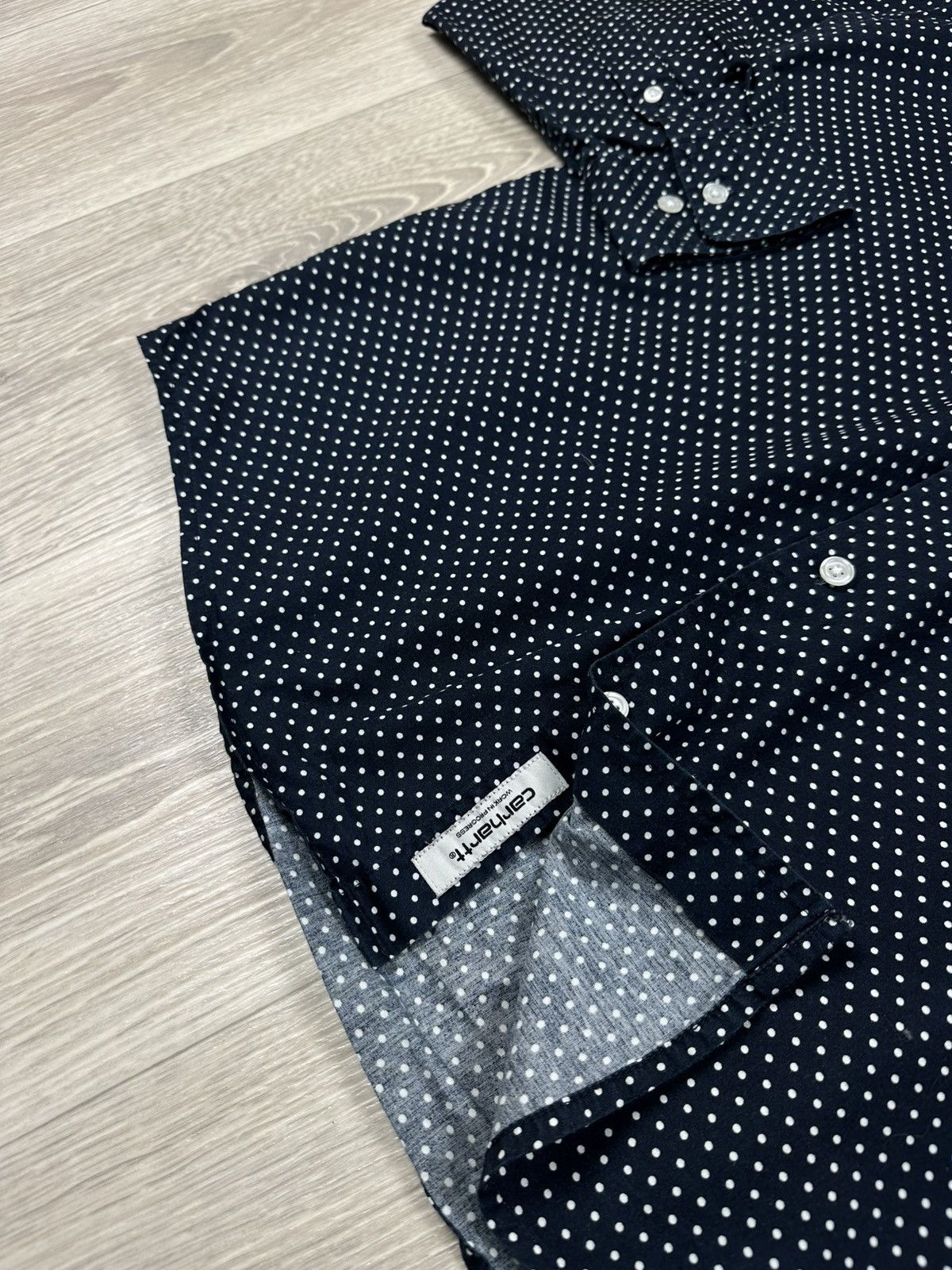 Carhartt Carhartt WIP Long Sleeve Dots Polka Buttons Shirt Size US L / EU 52-54 / 3 - 6 Thumbnail