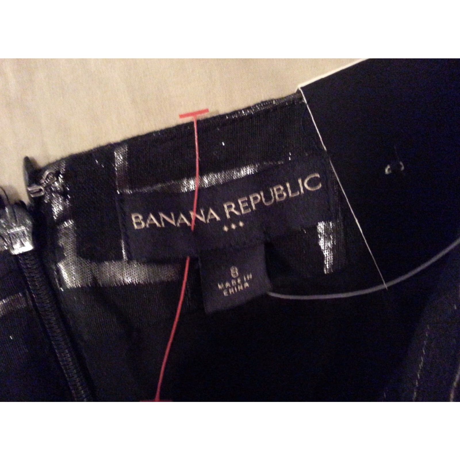 Banana Republic VINTAGE Womens Banana Republic Skirt 8 Black Cotton Knee Length Skirt Womens Mens Girls Size 30" / US 8 / IT 44 - 5 Thumbnail
