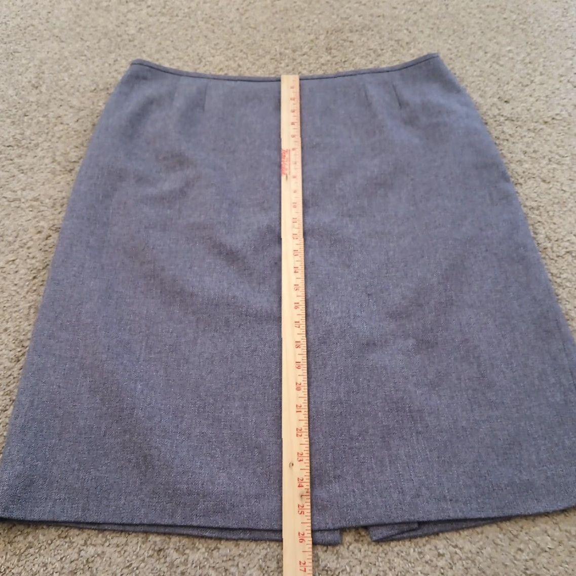 Vintage Suit Studio Skirt Women Knee Length Purple Herringbone Lined Slit Pencil Zip 18 Plus Vintage: No Size 40" / US 18 - 5 Thumbnail