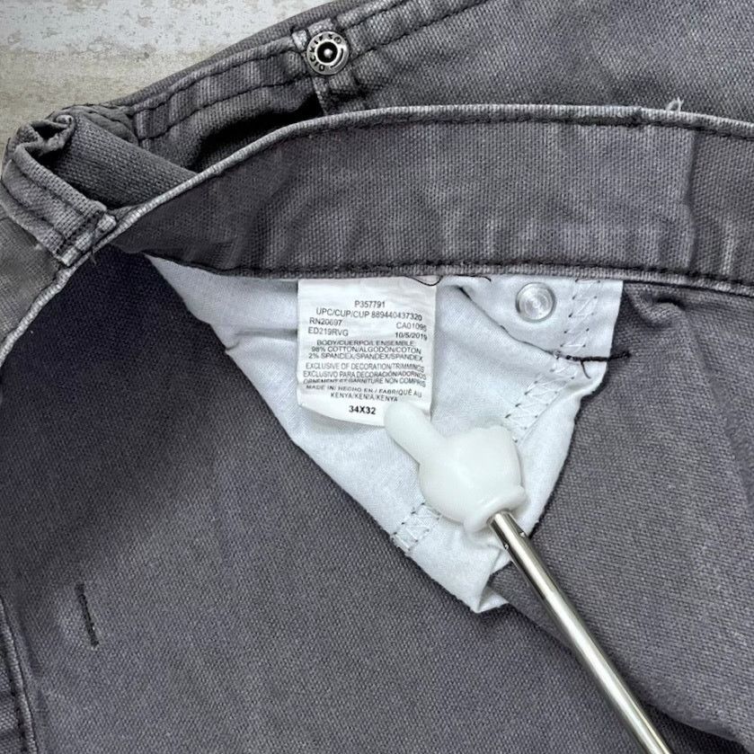 Dickies Vintage Y2K Dickies Carpenter Pants 34x32 Straight Leg Grey Size US 34 / EU 50 - 4 Thumbnail