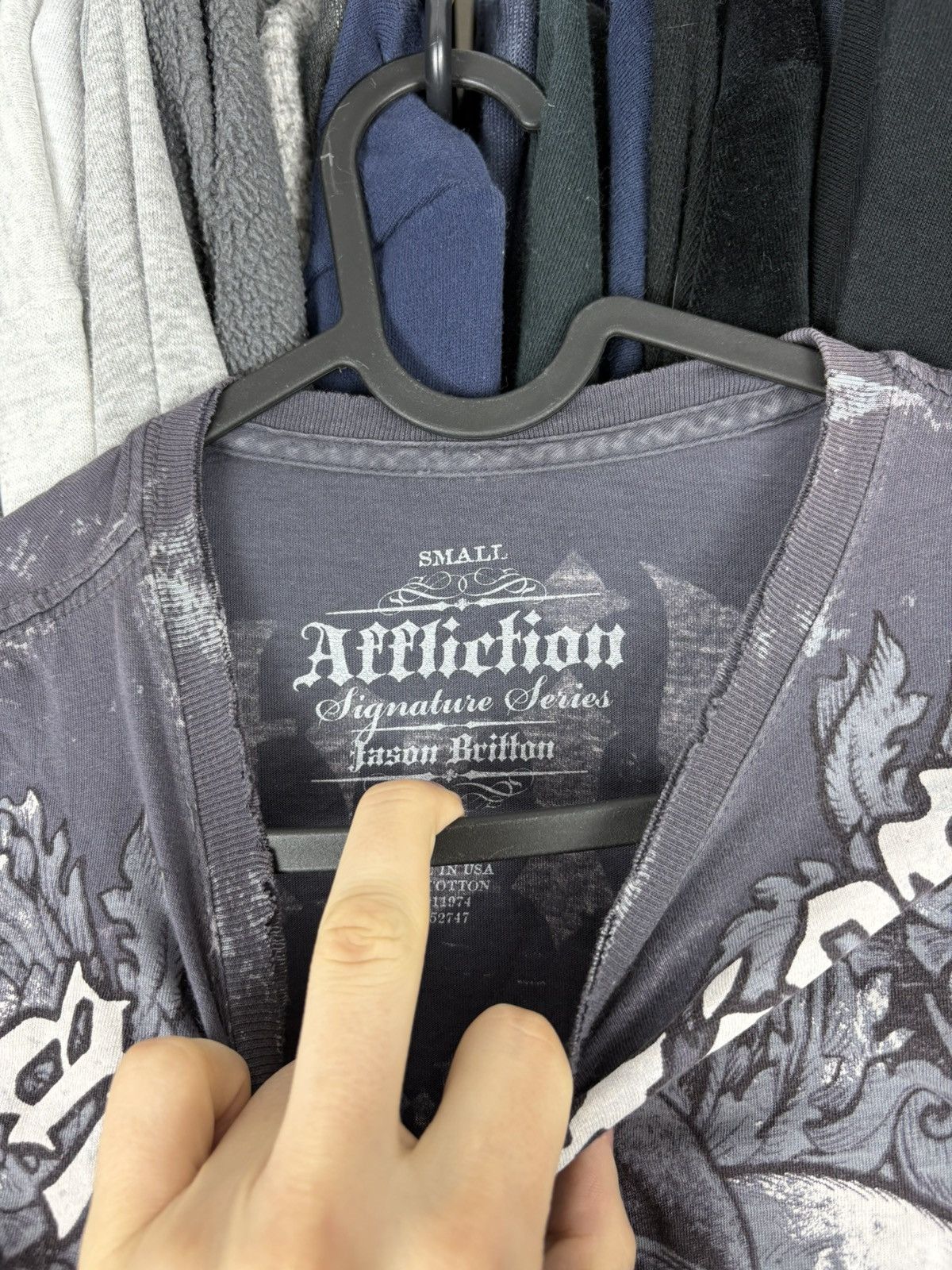 Affliction × Vintage Affliction t shirt grey Size US S / EU 44-46 / 1 - 6 Thumbnail