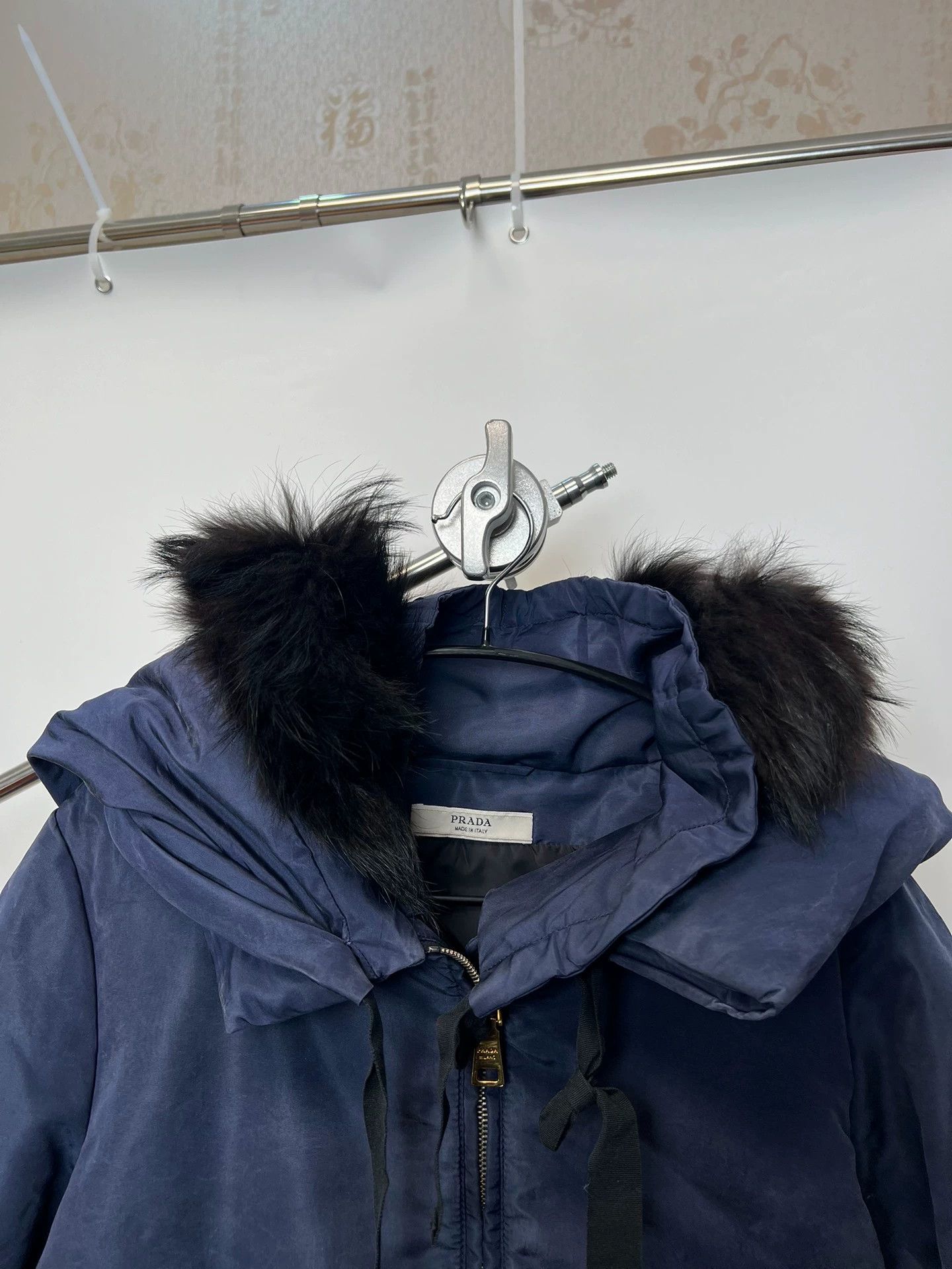 Prada Prada Vtg 00s Fur Collar Short Wide Kris Wu Puffer Size XS / US 0-2 / IT 36-38 - 3 Thumbnail