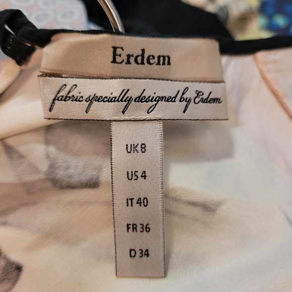 Erdem Erdem 100% Silk Sleeveless Blouse Floral Print - Size 4 Size S / US 4 / IT 40 - 9 Thumbnail