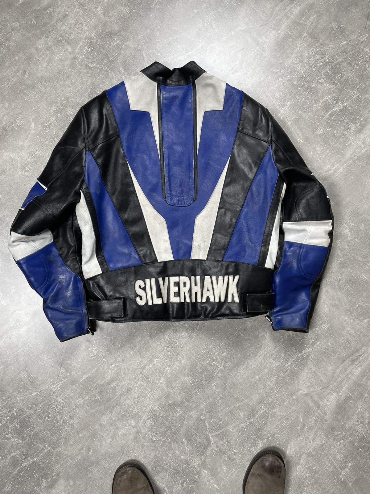 Genuine Leather × Vintage Rare! Vintage Racing Leather Biker Jacket 90s Size US M / EU 48-50 / 2 - 9 Thumbnail