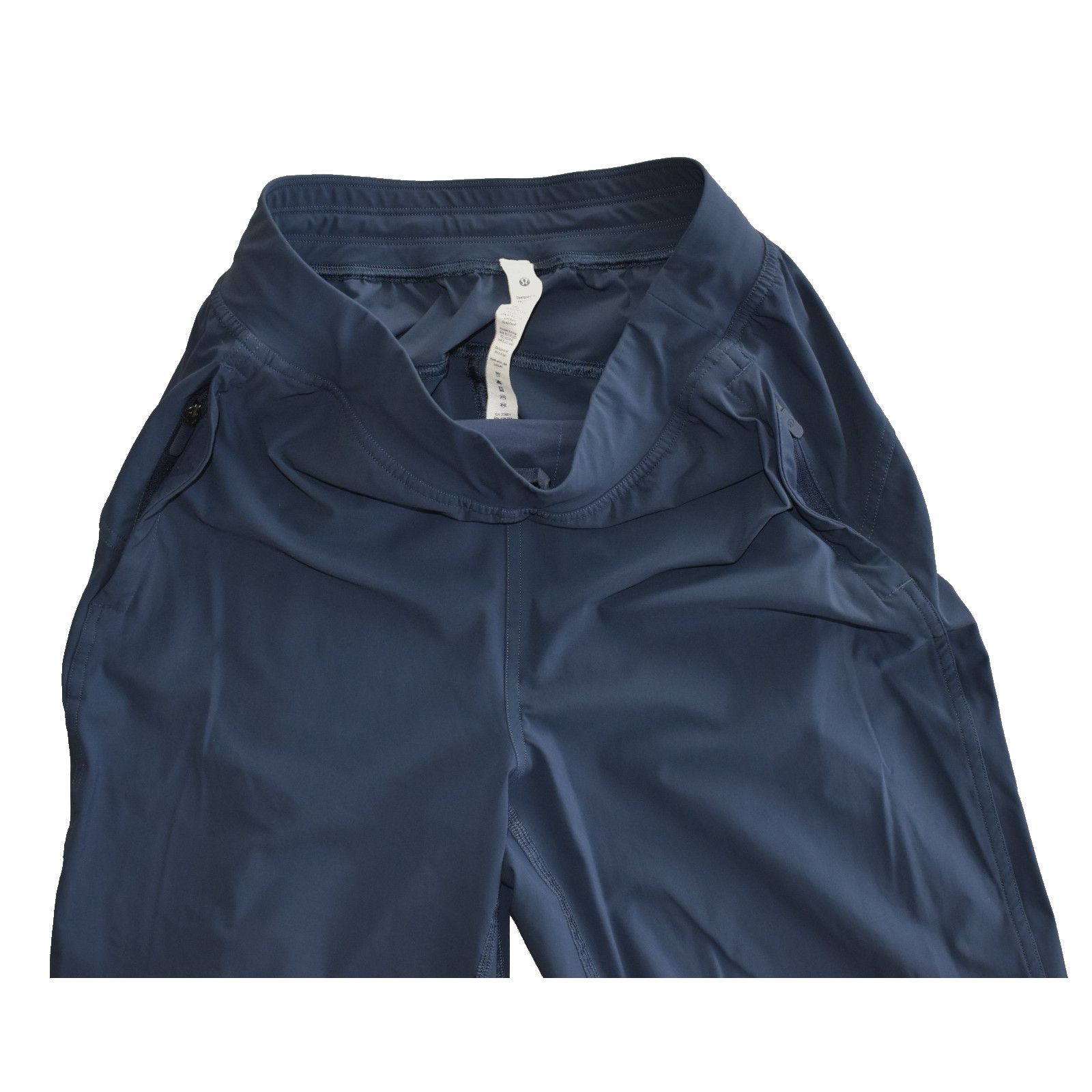 Lululemon A8 Auth LULULEMON Blue Nylon Ankle Zip Jogger Pants Size 4 Size 27" / US 4 / IT 40 - 4 Thumbnail
