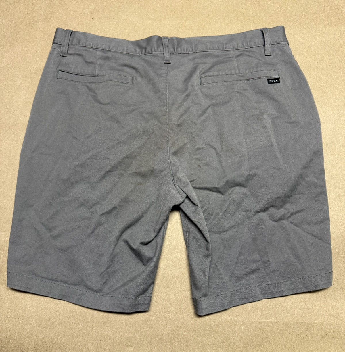 RVCA RVCA Shorts Mens 38 Grey Weekend Stretch Chino Pocket Casual Size US 38 / EU 54 - 2 Thumbnail