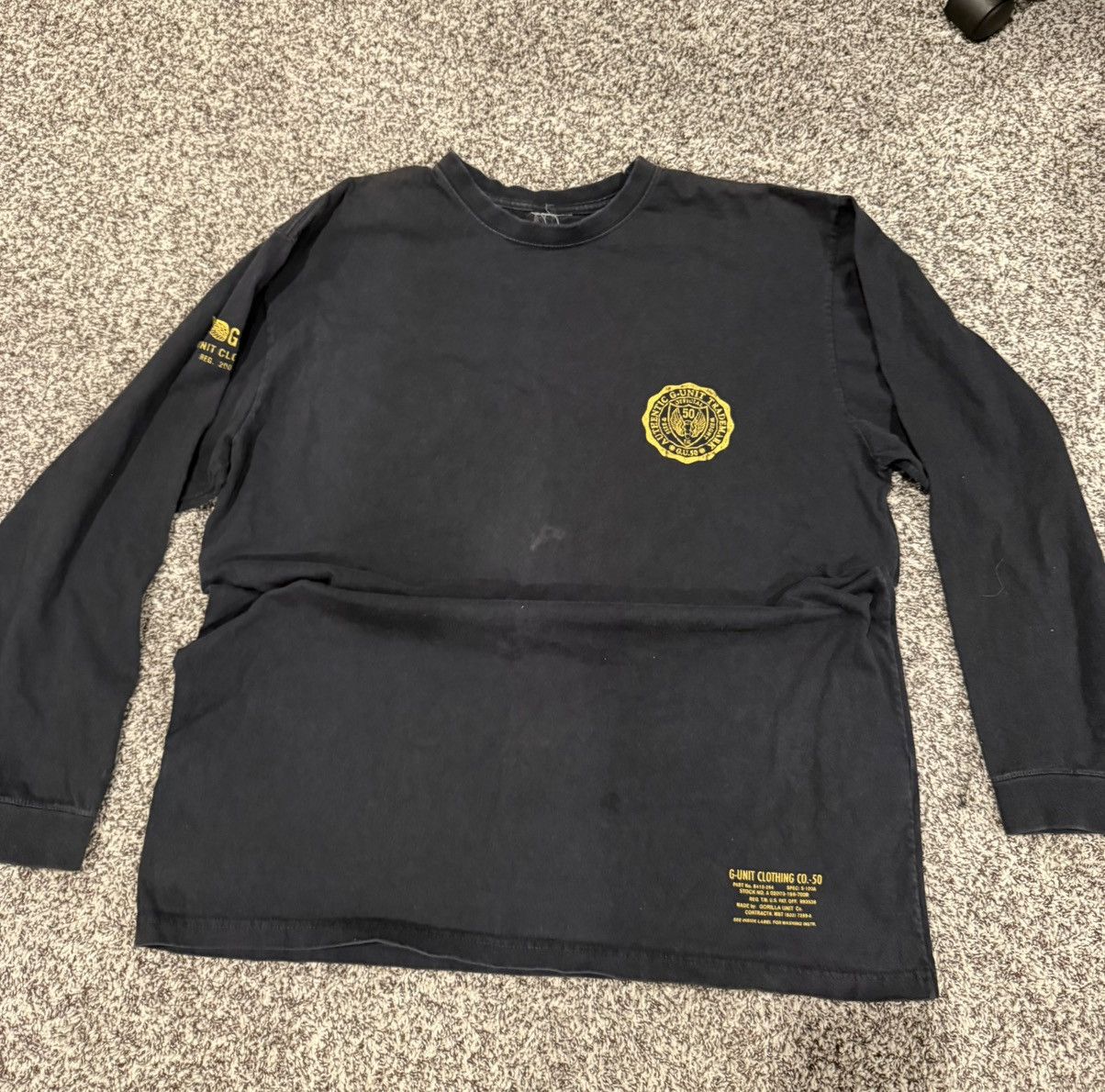 Vintage Navy Blue vintage G-Unit Long Sleeve Size US XL / EU 56 / 4 - 1 Thumbnail