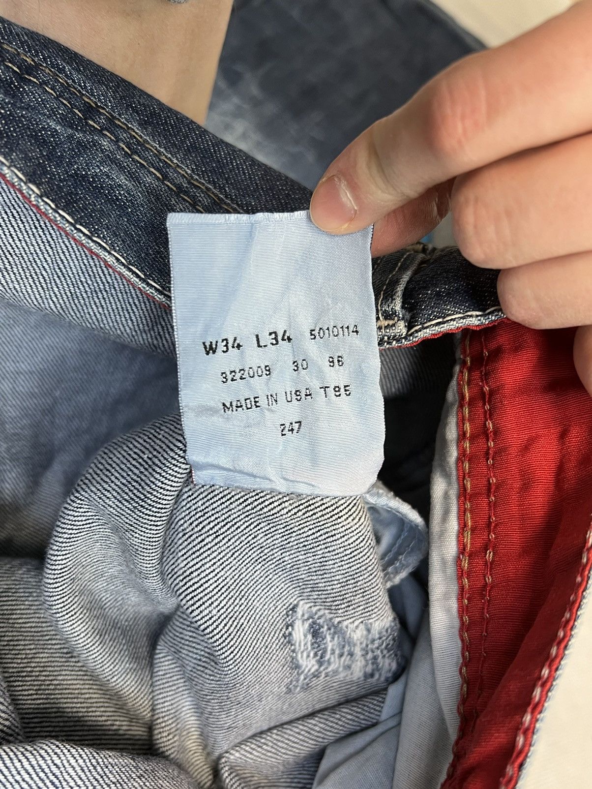 Levi's × Vintage Pants Levi’s 506 Blue Jeans Vintage 90’s Size US 34 / EU 50 - 4 Thumbnail